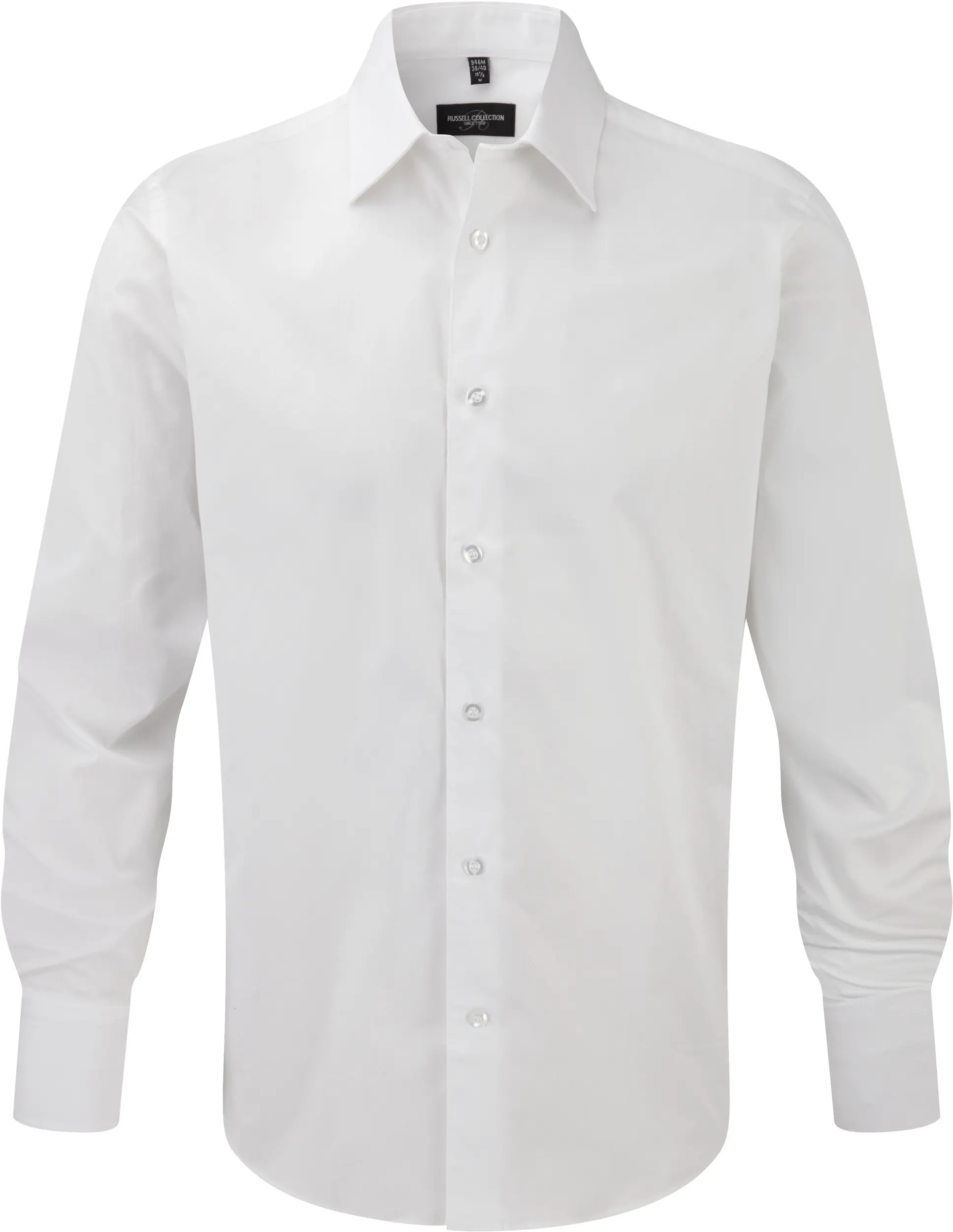 Camisa entallada manga larga hombre