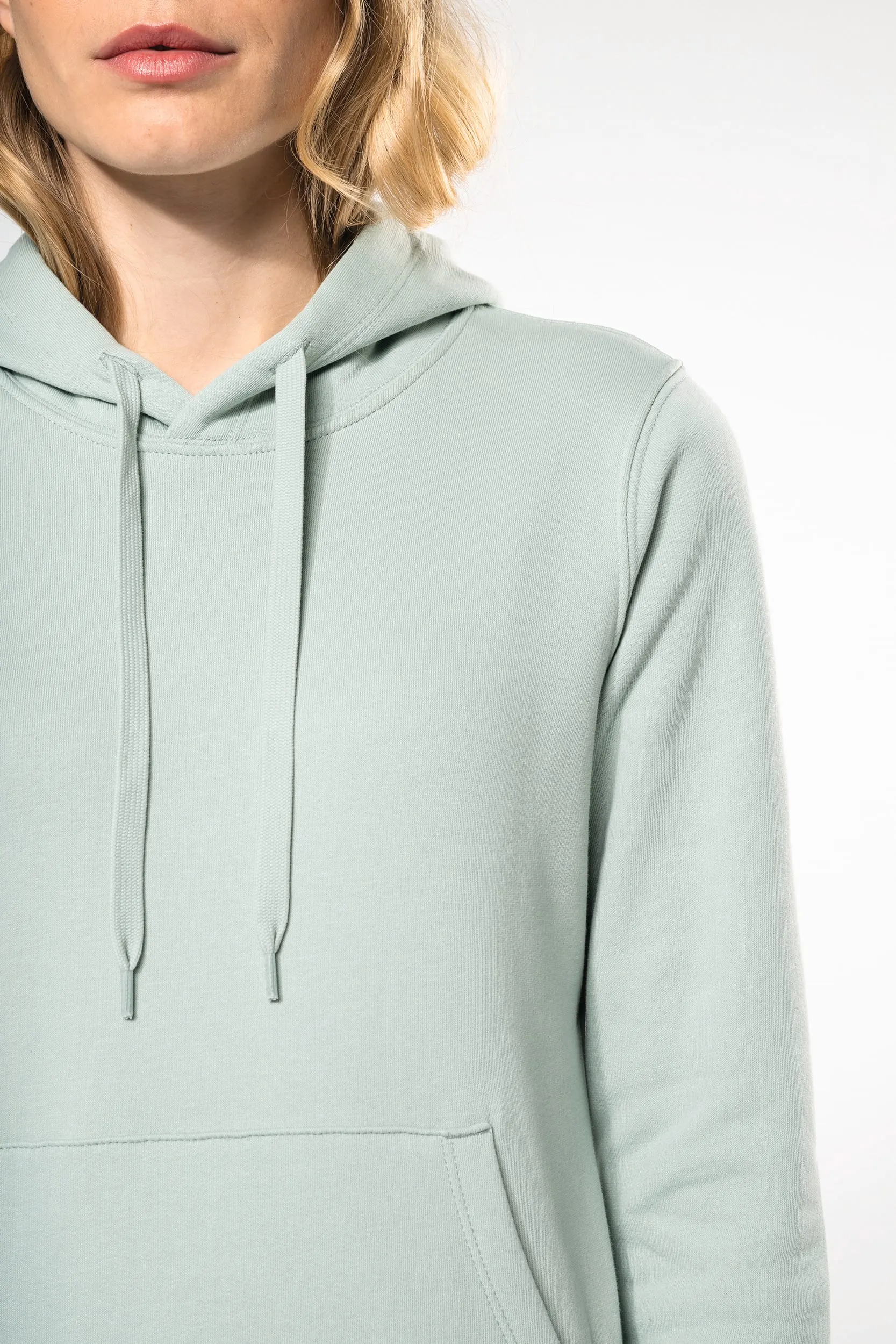 Sudadera capucha ecorresponsable mujer