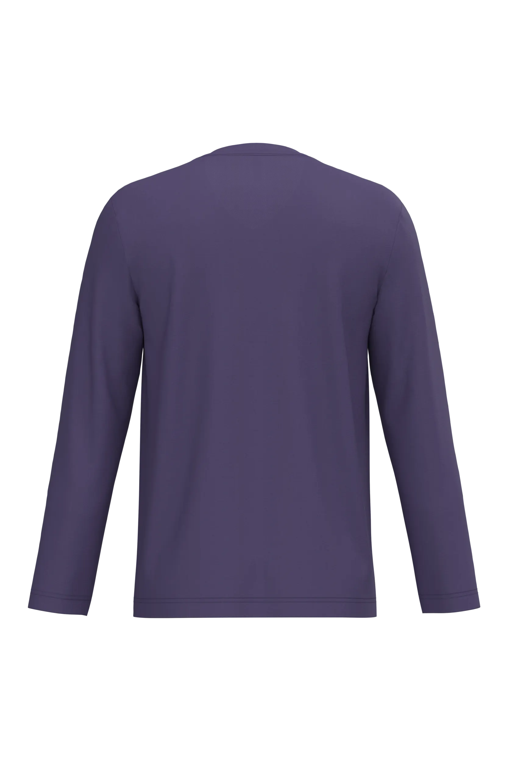 Camiseta manga larga y cuello de pico hombre