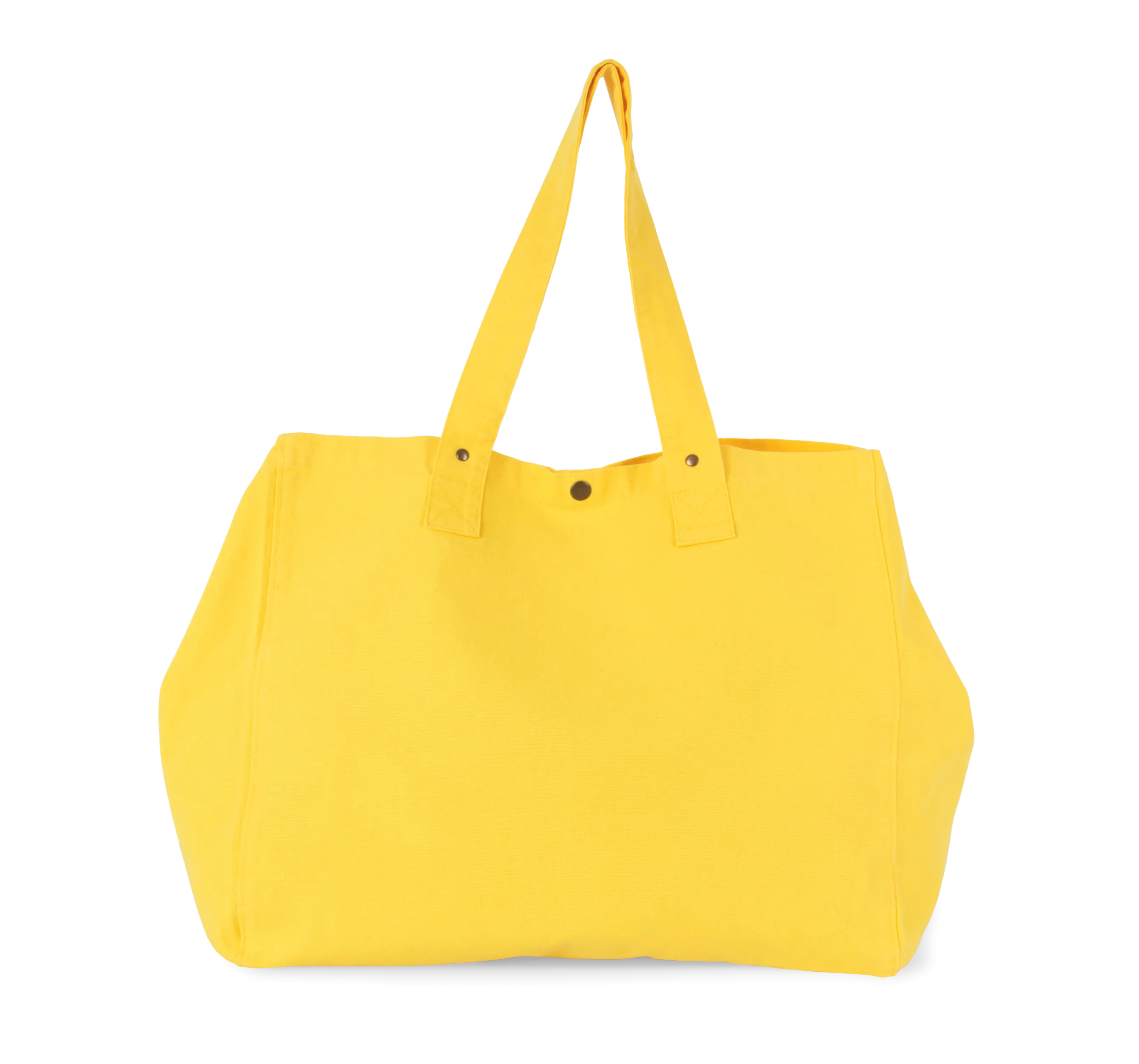 Bolsa shopper de algodón efecto lavado