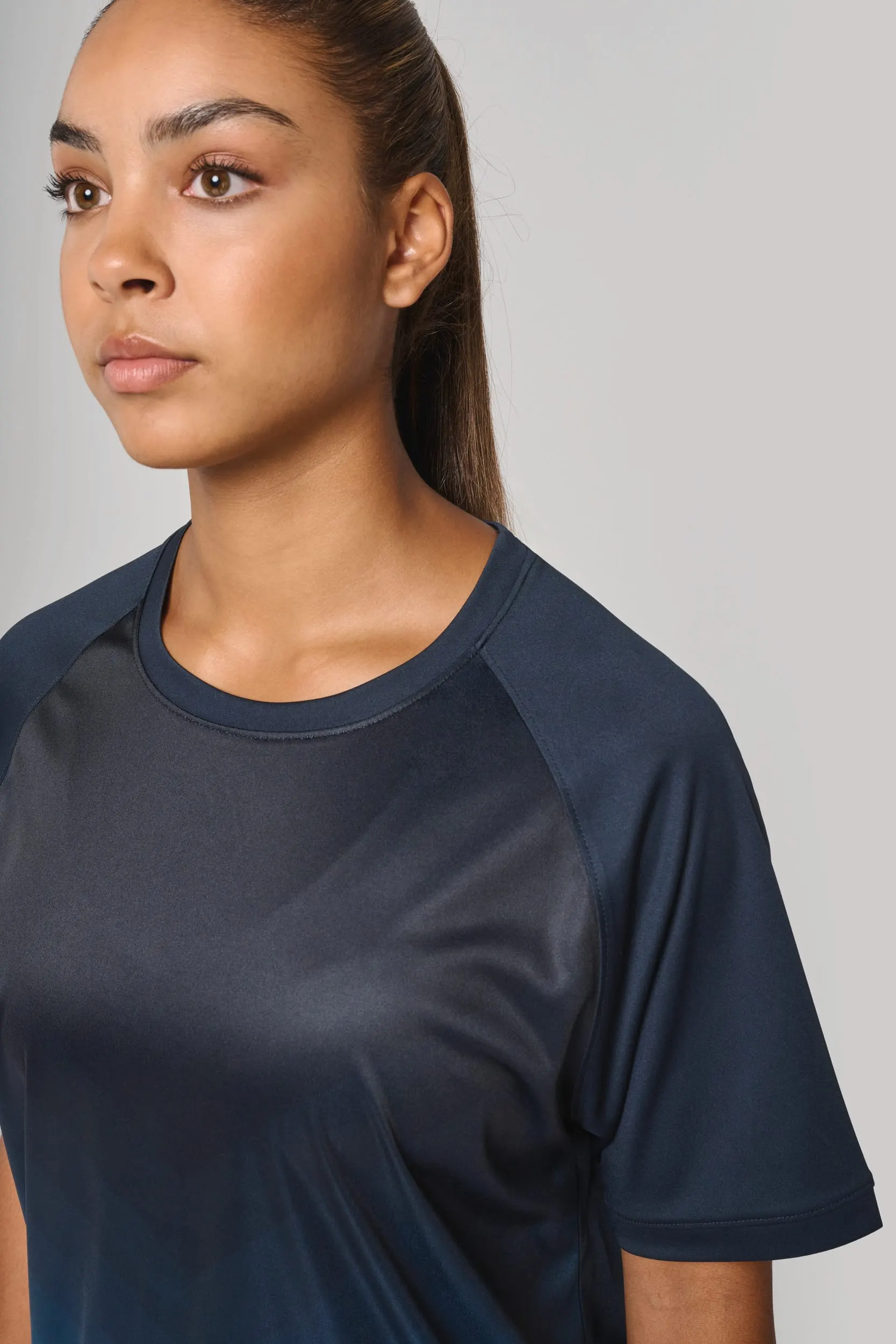 Camiseta multideporte de poliéster realzado unisex
