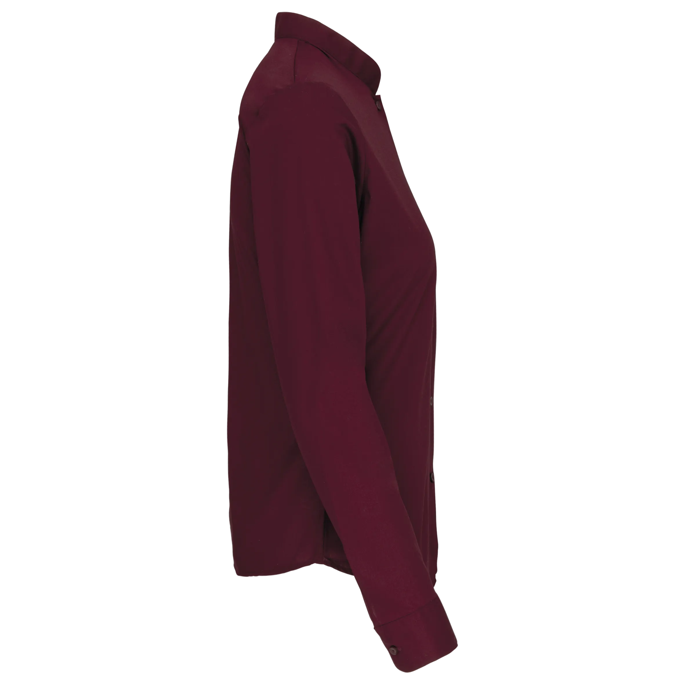 Camisa cuello mao manga larga mujer