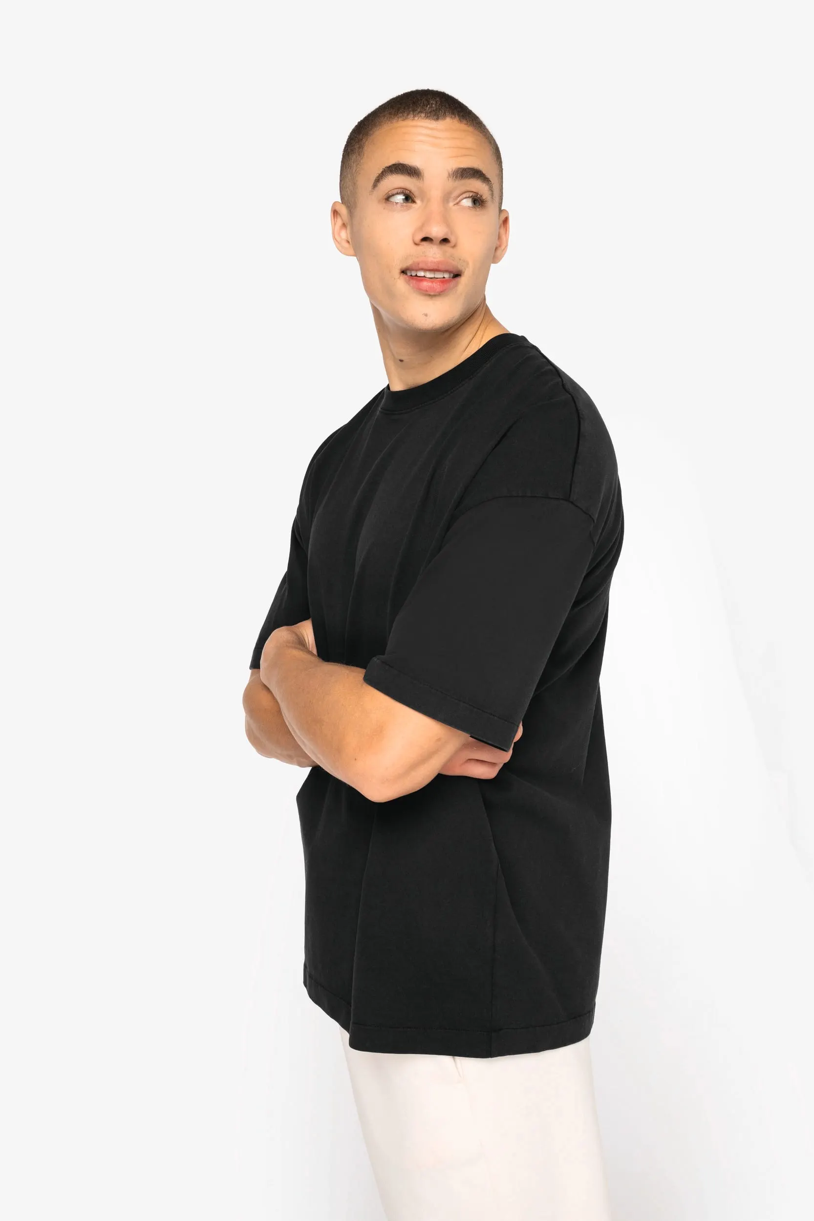 Camiseta ecorrersponsable oversize efecto lavado hombre