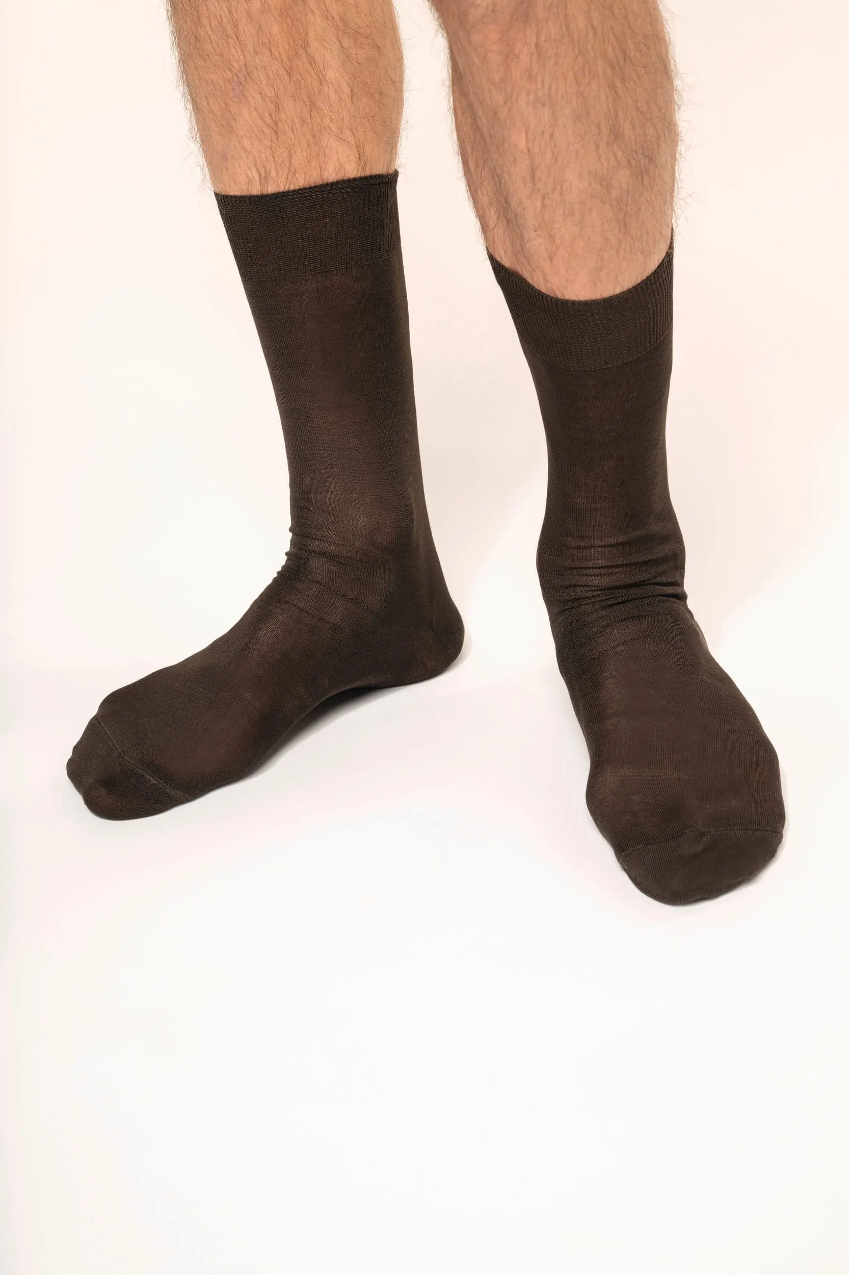 Calcetines jersey algodón hilo escocés hombre