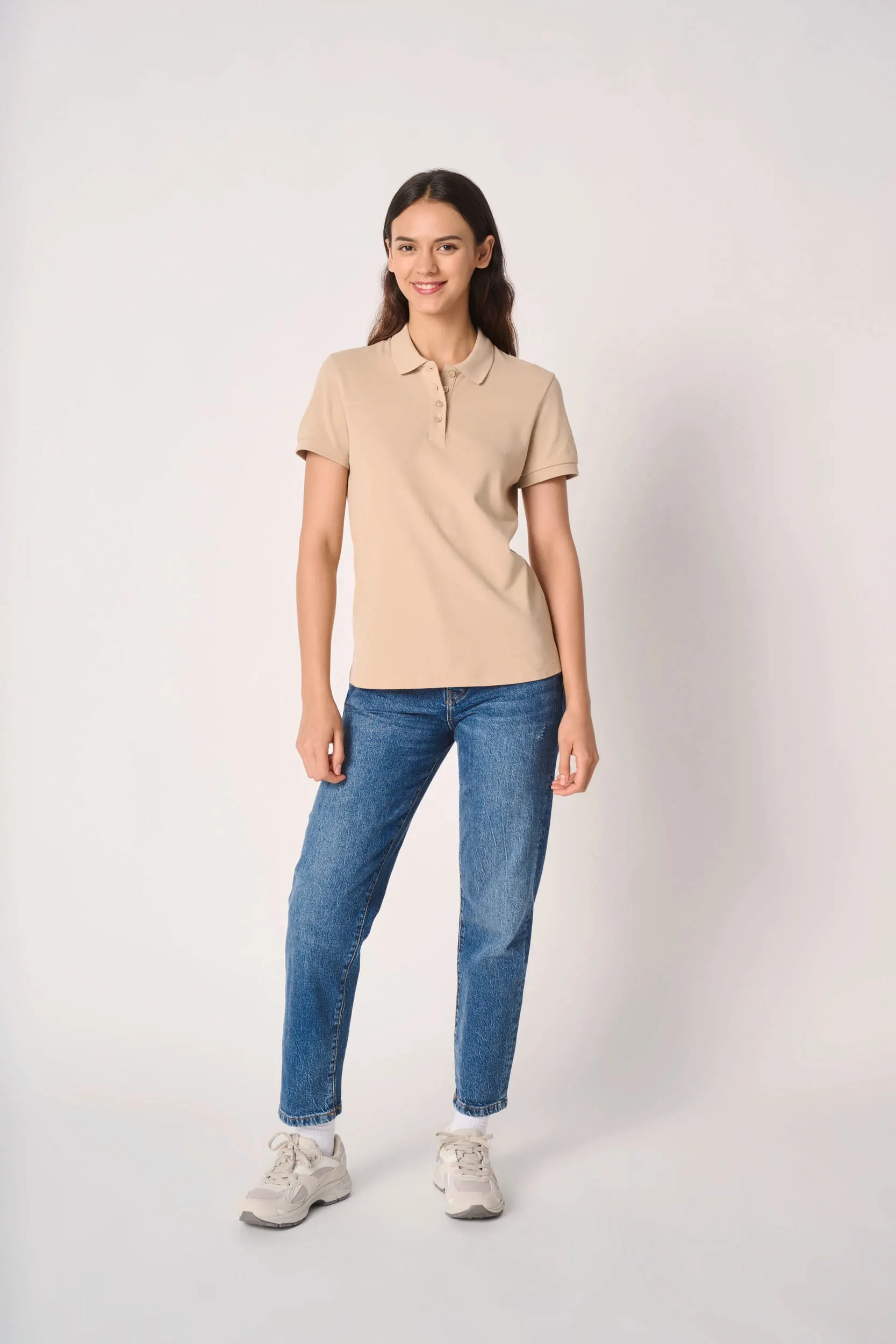 Polo punto piqué mujer