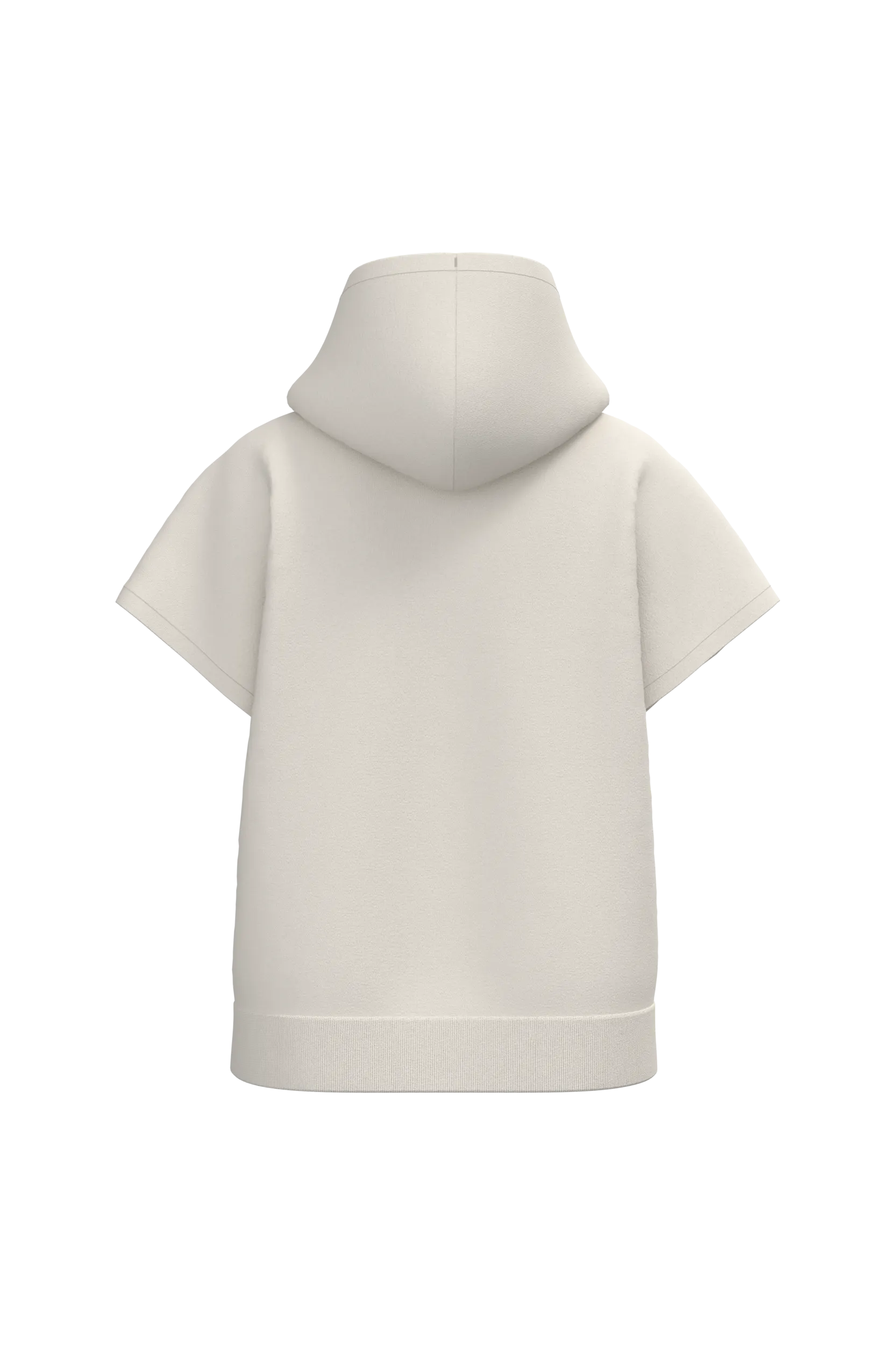 Sudadera ecorresponsable con capucha oversize sin mangas French Terry mujer