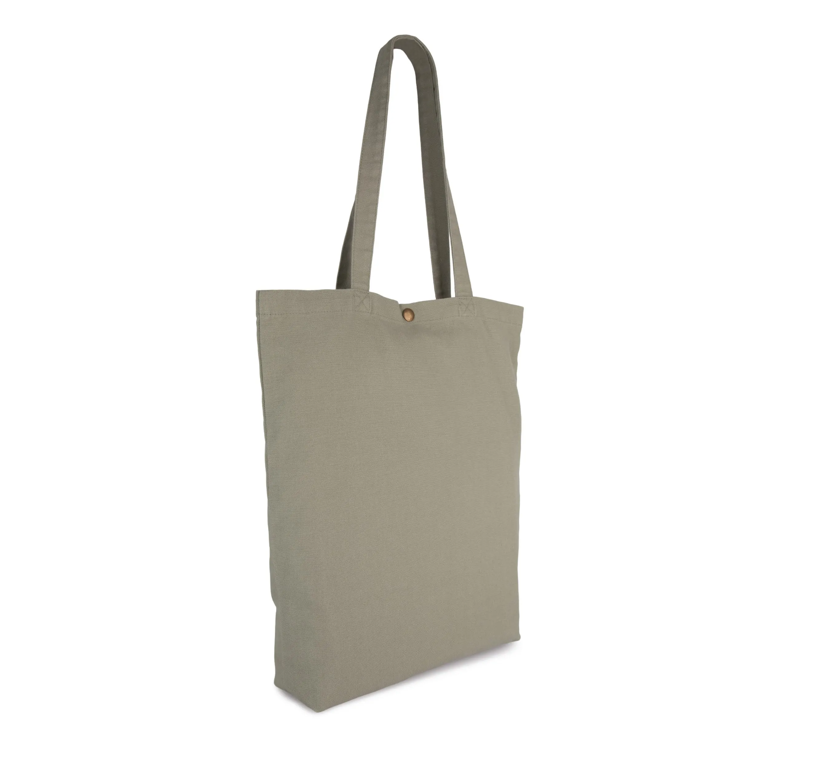 Bolsa shopper de algodón efecto lavado