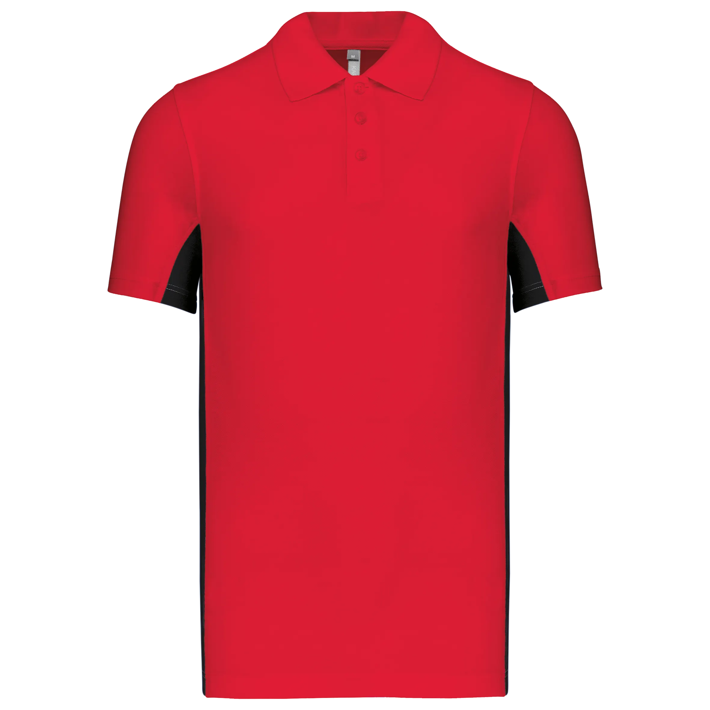Polo de punto piqué manga corta bicolor hombre