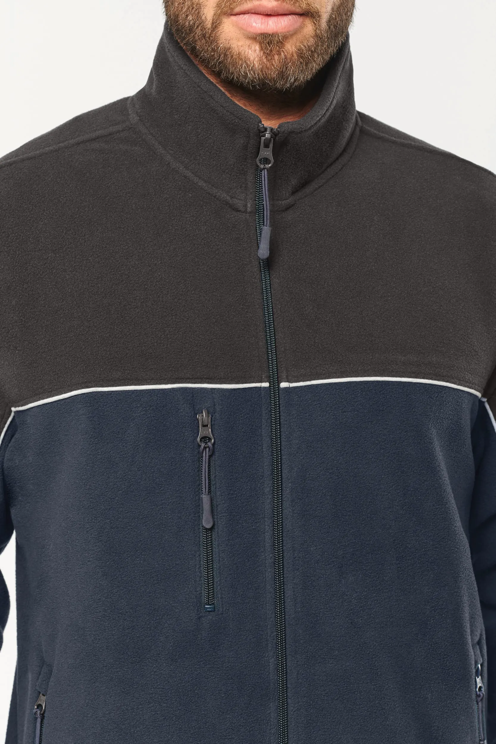 Chaqueta micropolar bicolor ecorresponsable - Unisex
