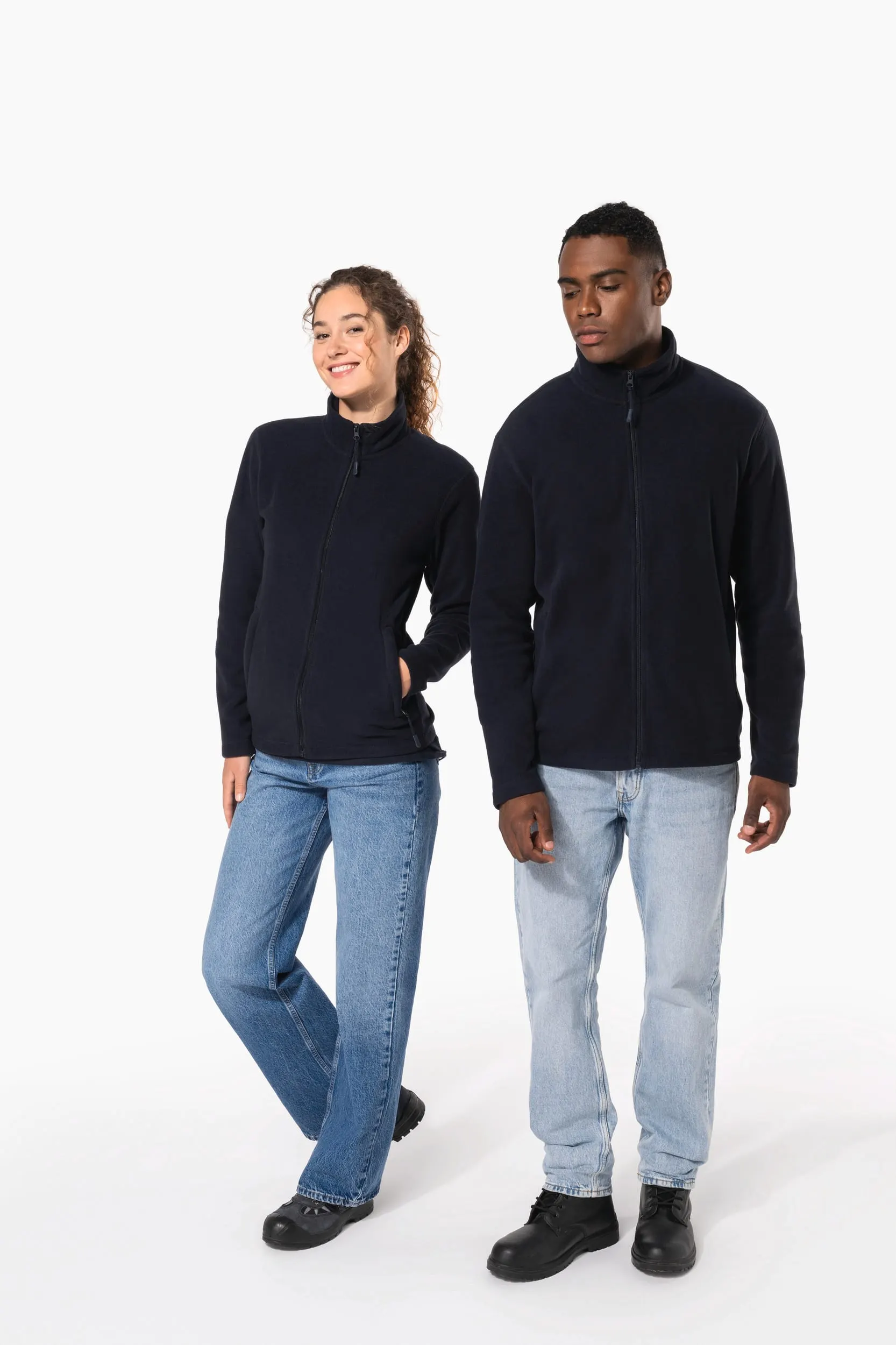 Chaqueta micropolar con cremallera unisex