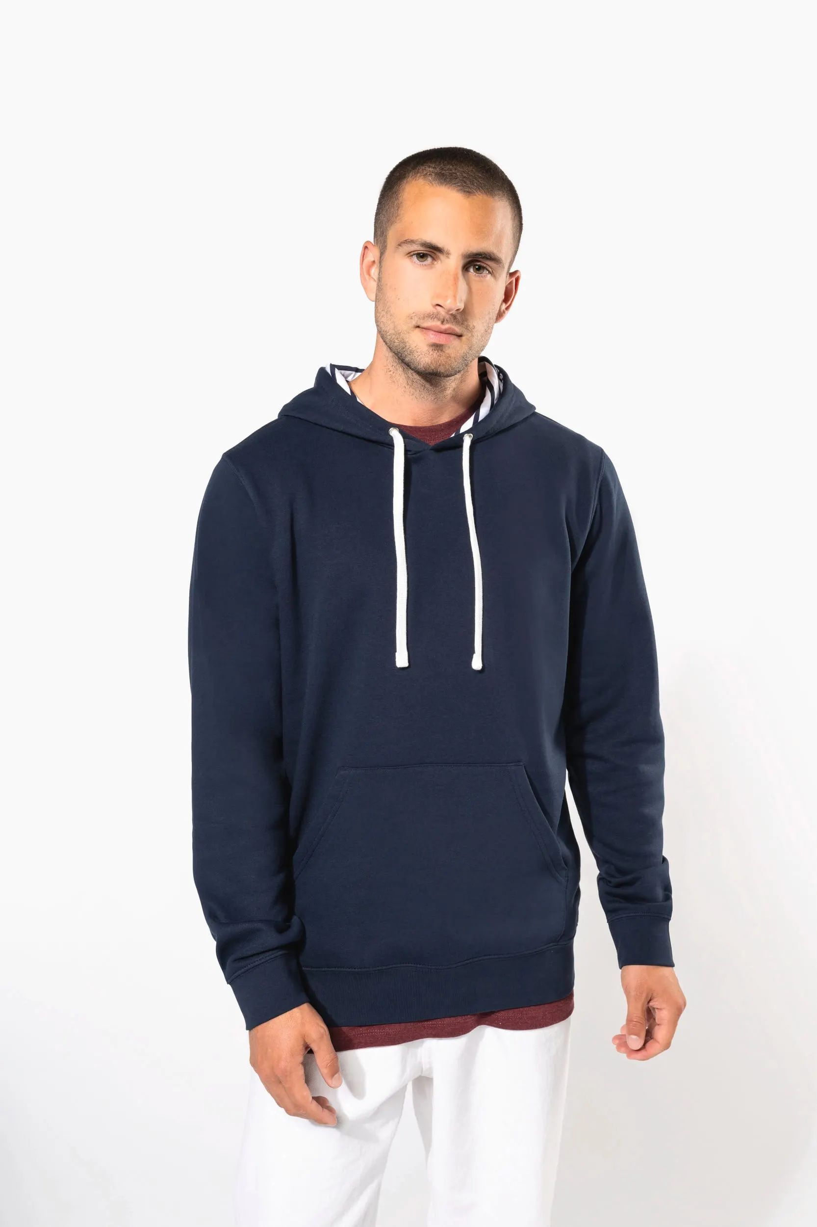 Sudadera con capucha de forro contrastado  - Unisex