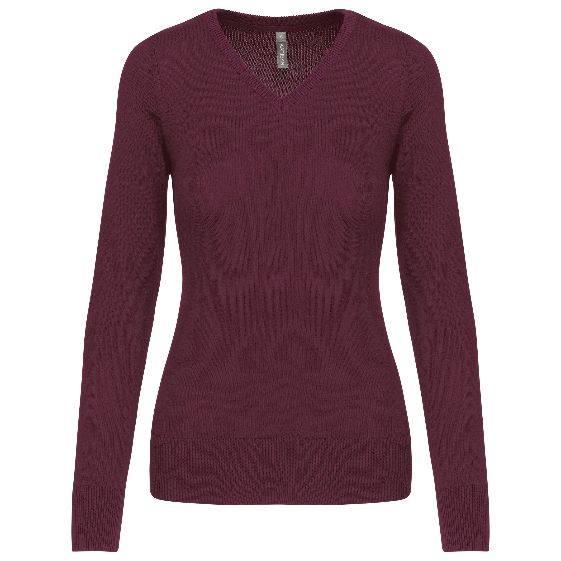 Jersey cuello de pico mujer