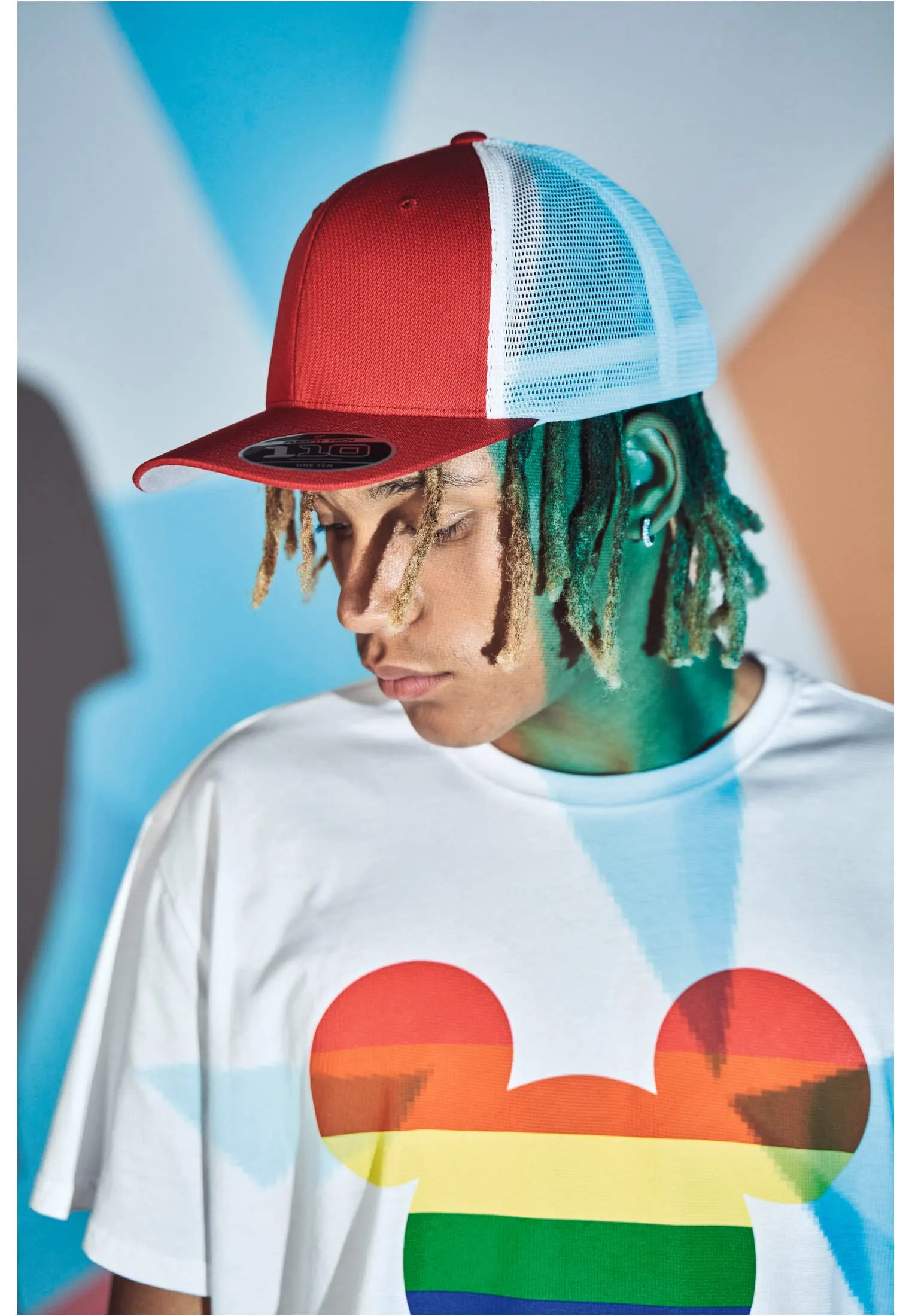 Gorra de rejilla bicolor<br/>