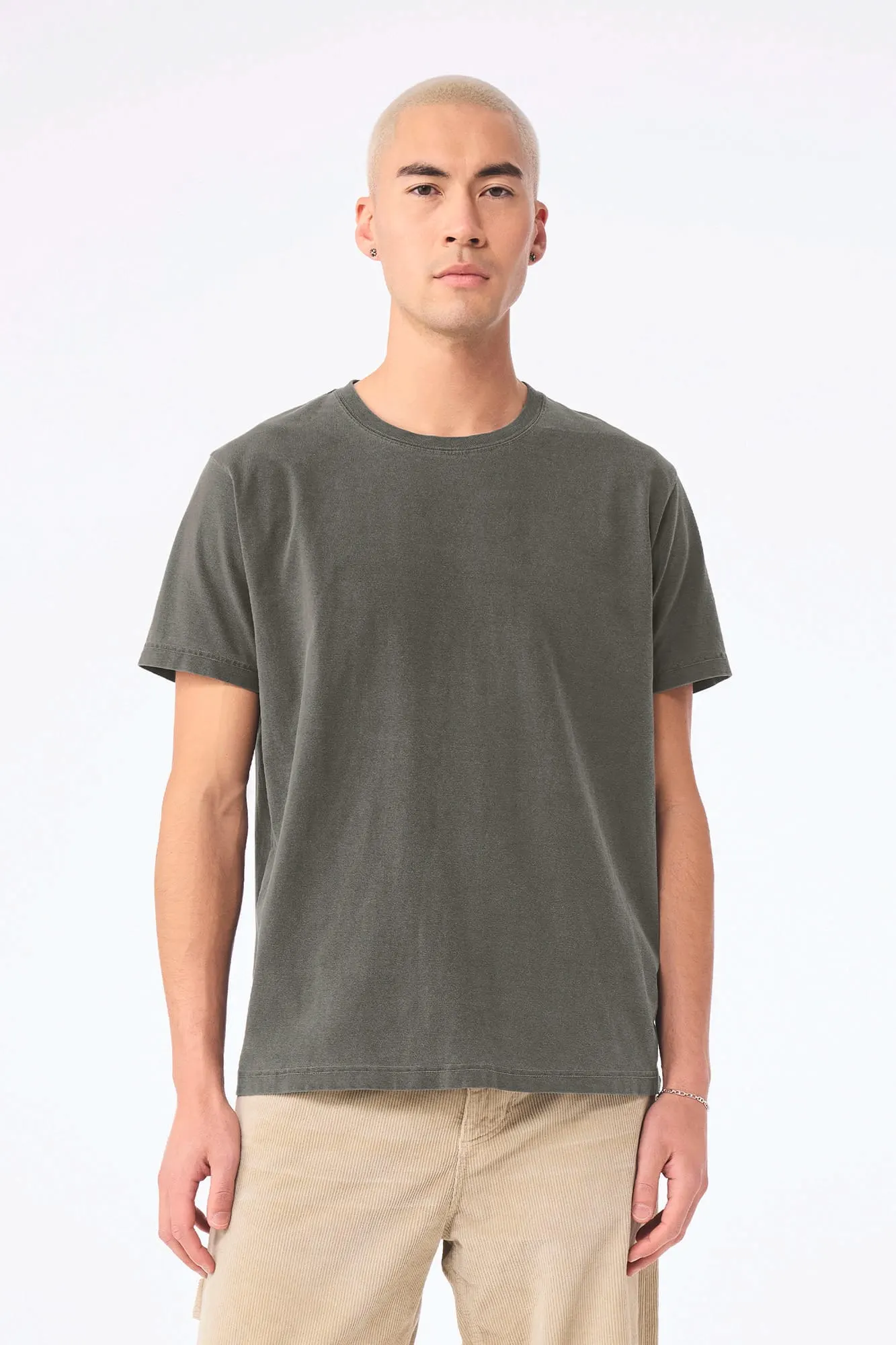 Camiseta de efecto lavado gruesa unisex