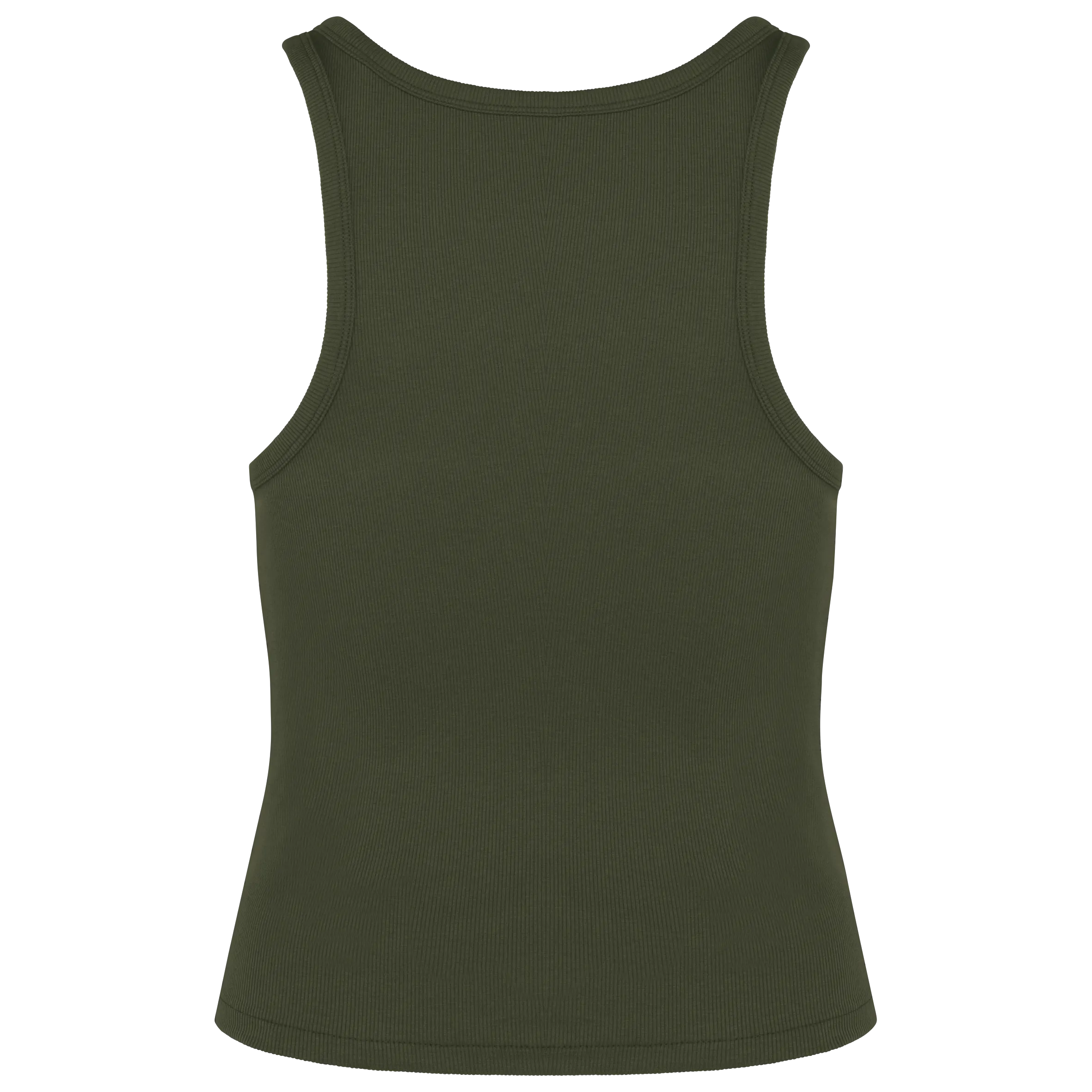 Camiseta de tirantes ecorresponsable acanalada mujer