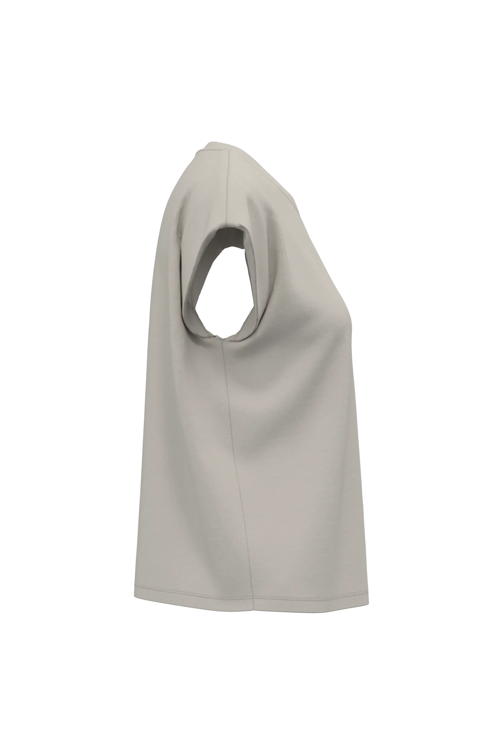 Camiseta de mujer eco-responsable sin mangas con hombreras