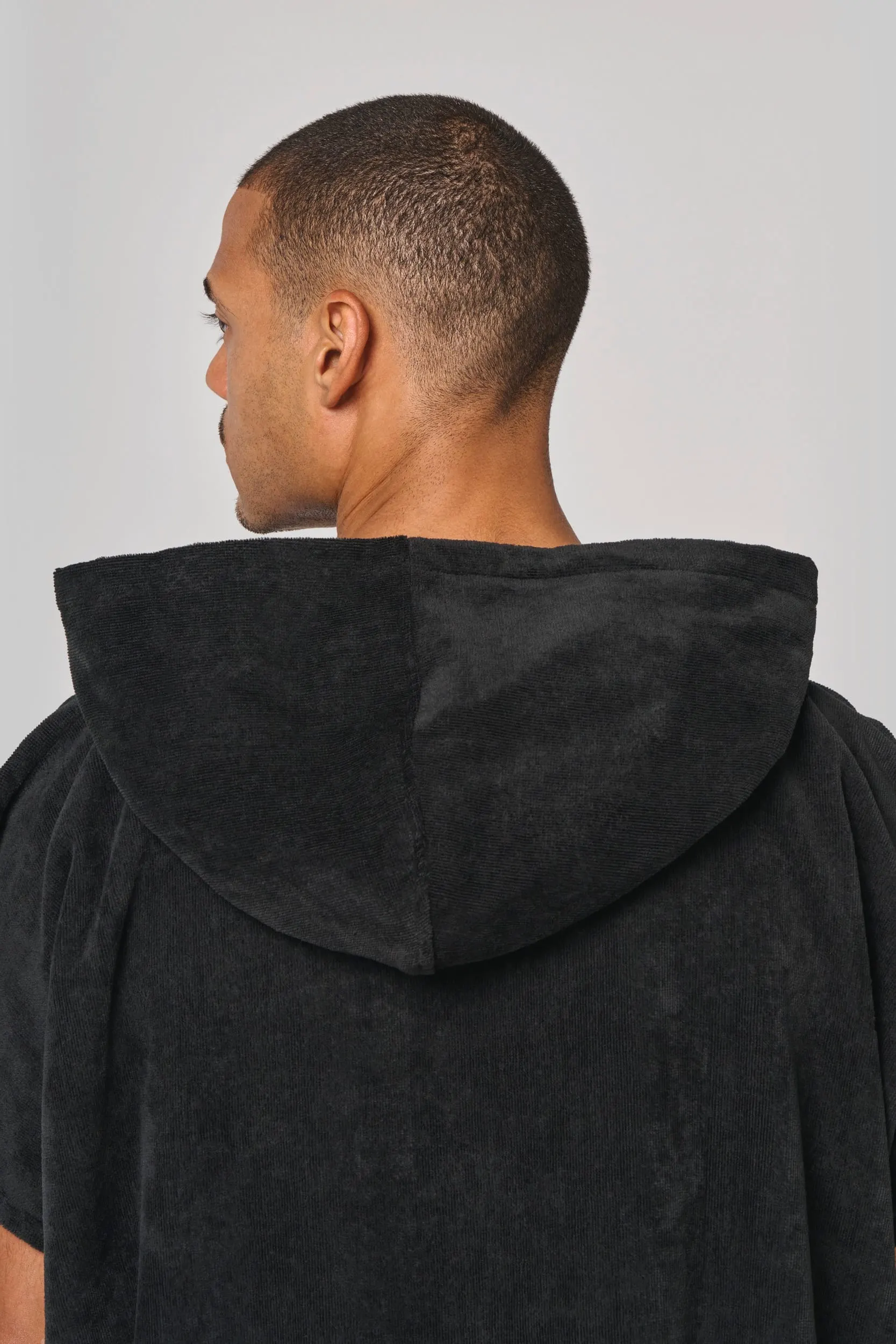 Poncho de rizo con capucha - Unisex