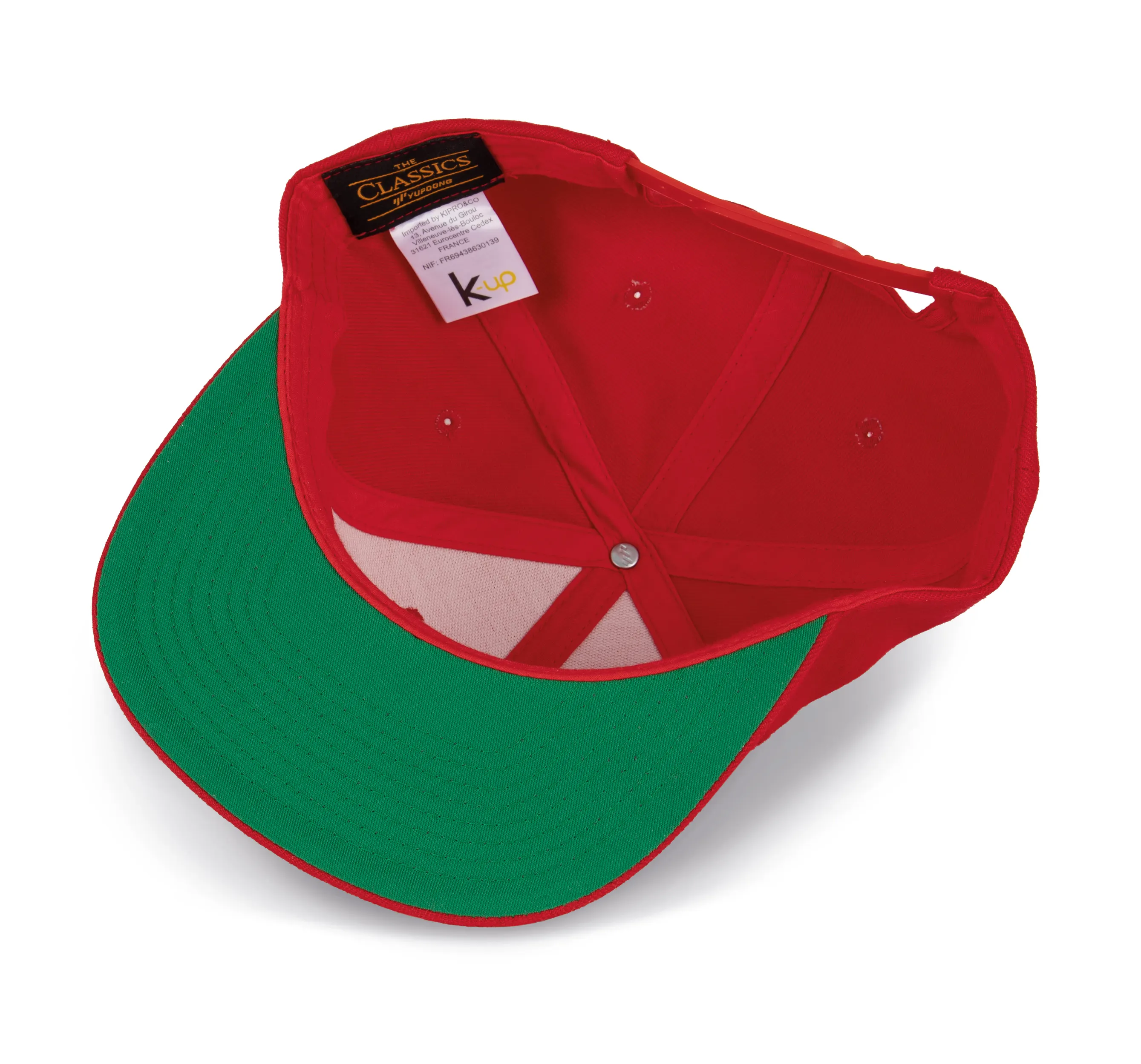 Gorra visera plana - 6 paneles