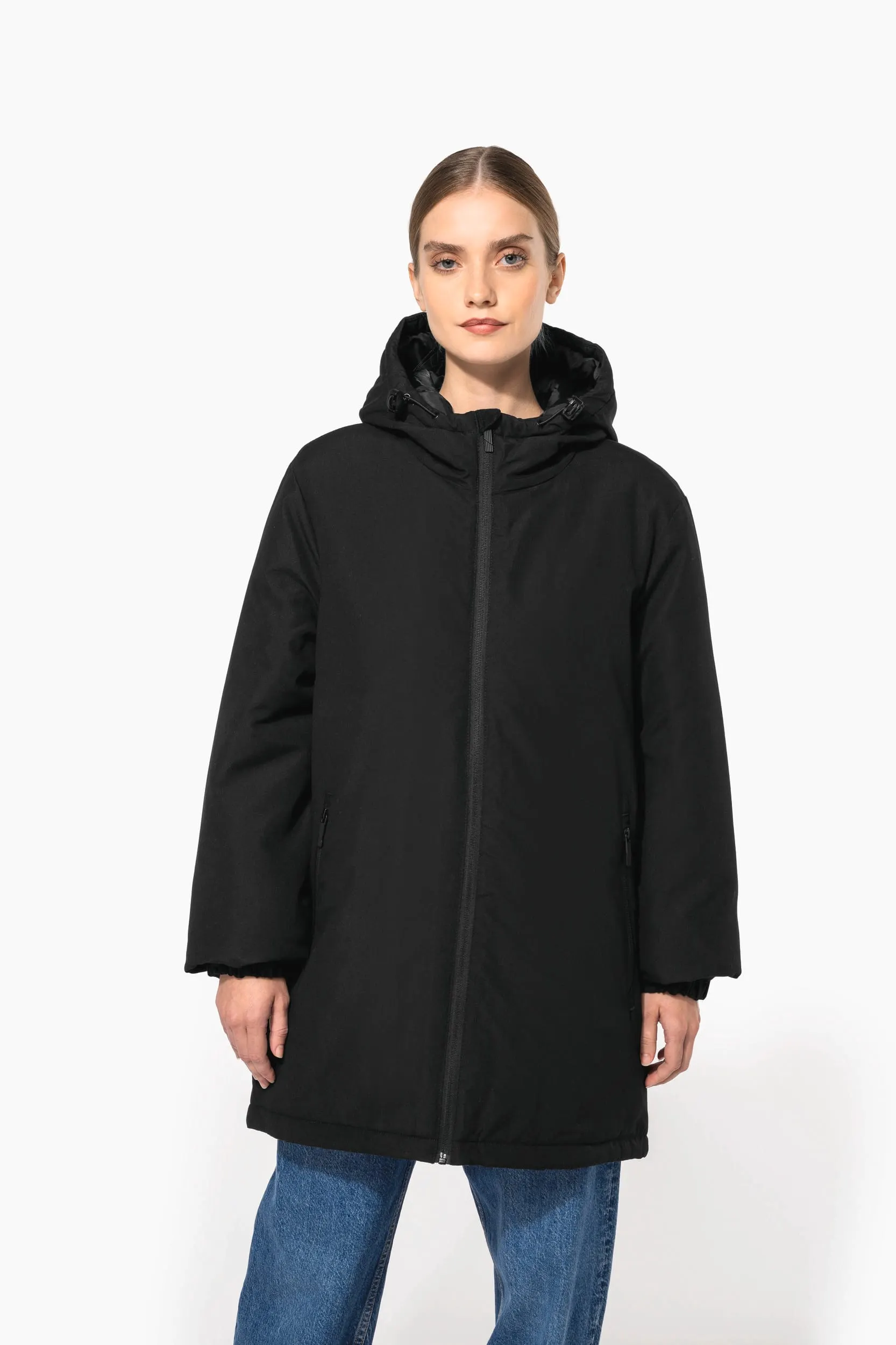 Parka con capucha reciclada unisex