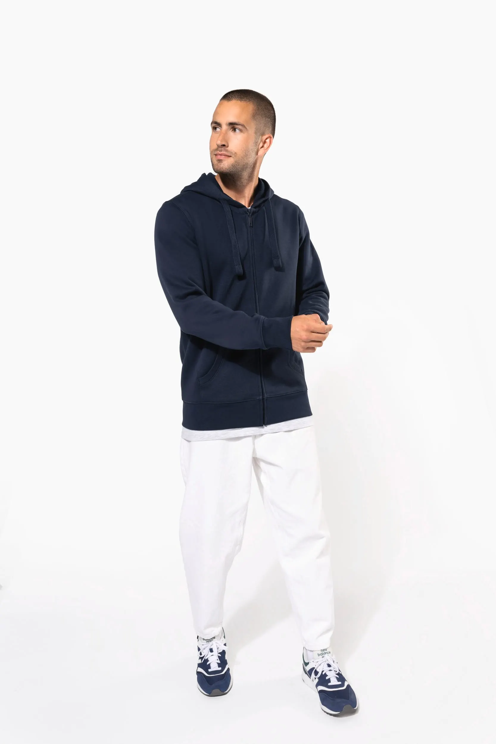 Sudadera con capucha y cremallera