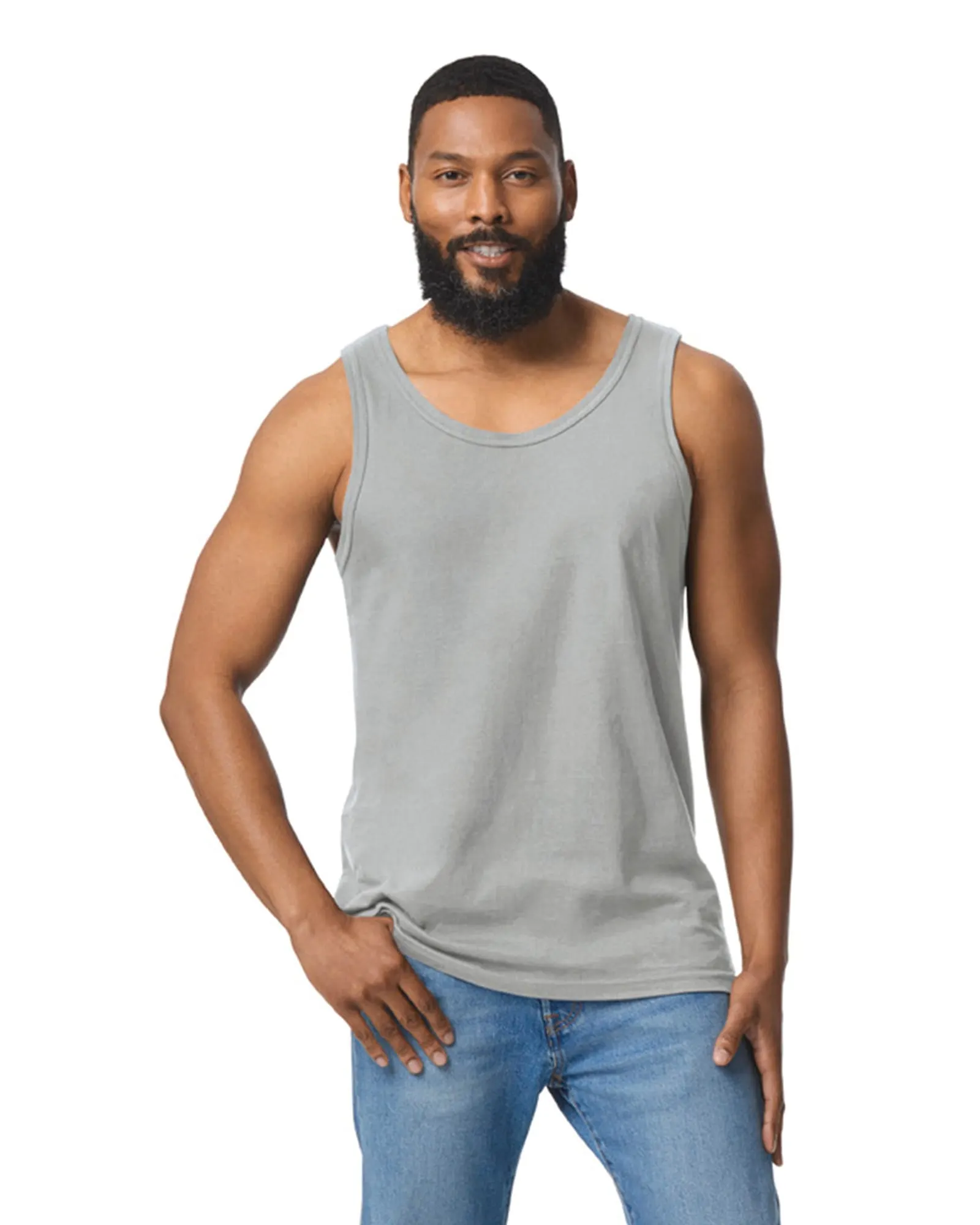Camiseta SoftStyle sin mangas hombre
