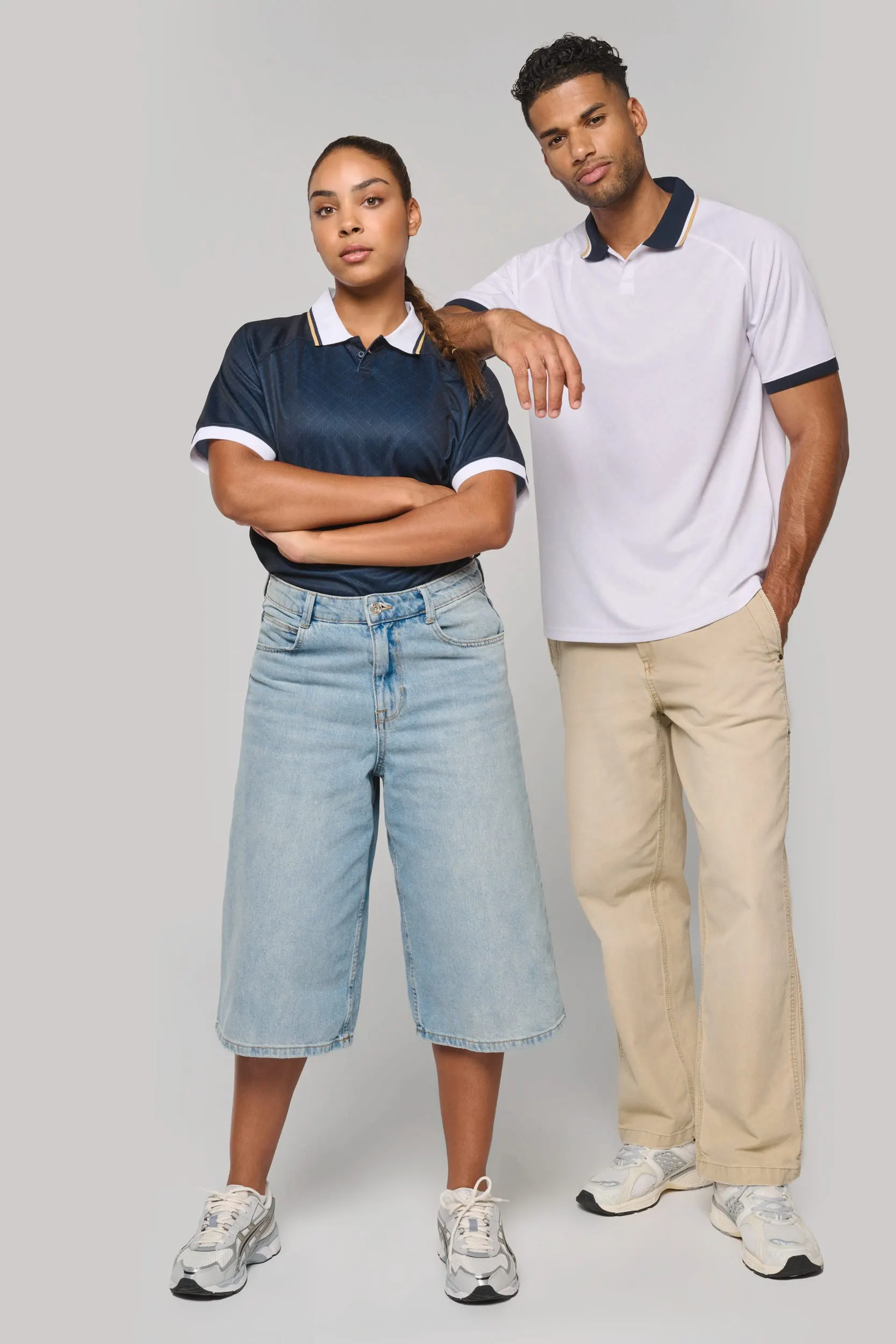 Camiseta lifestyle con cuello polo unisex