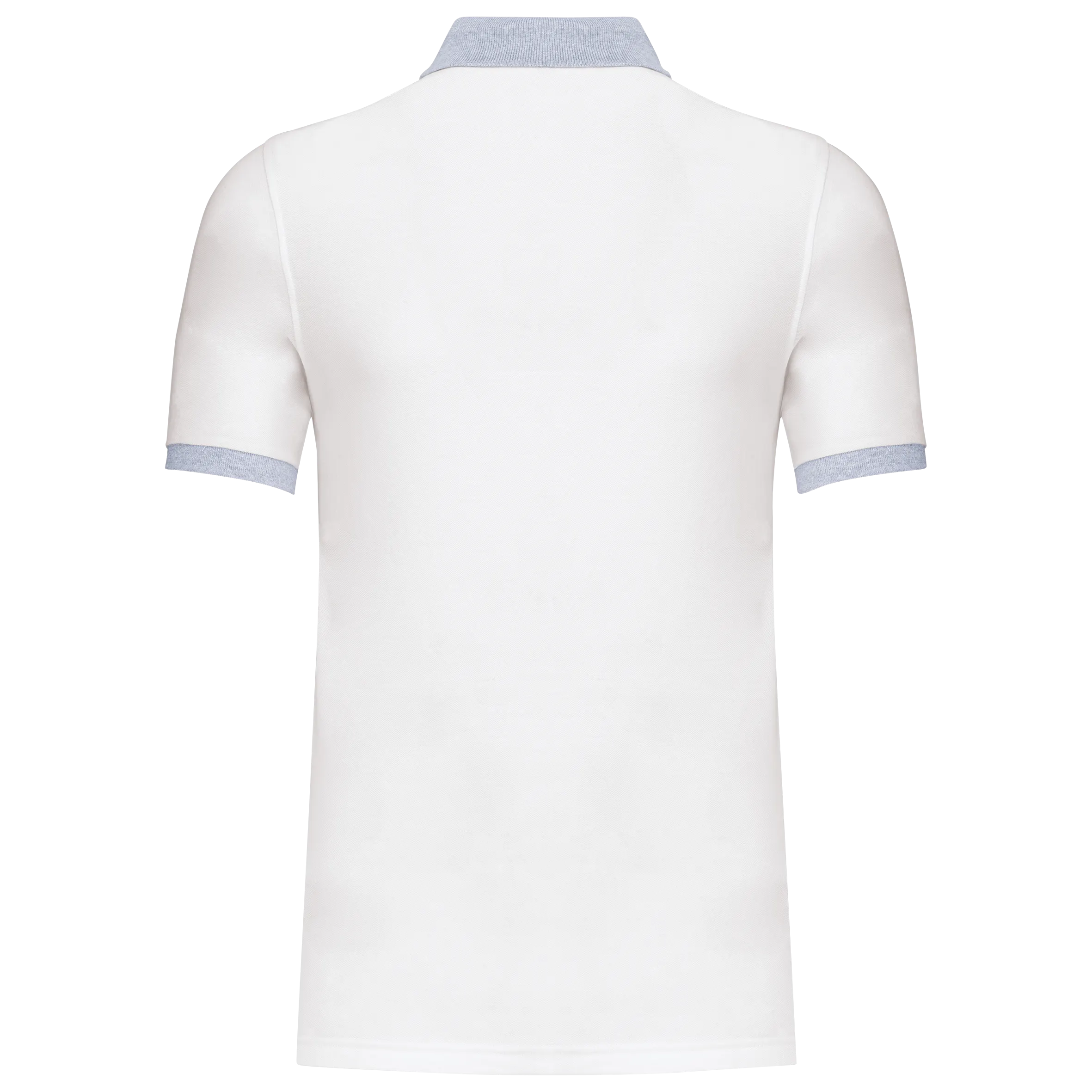 Polo piqué bicolor hombre