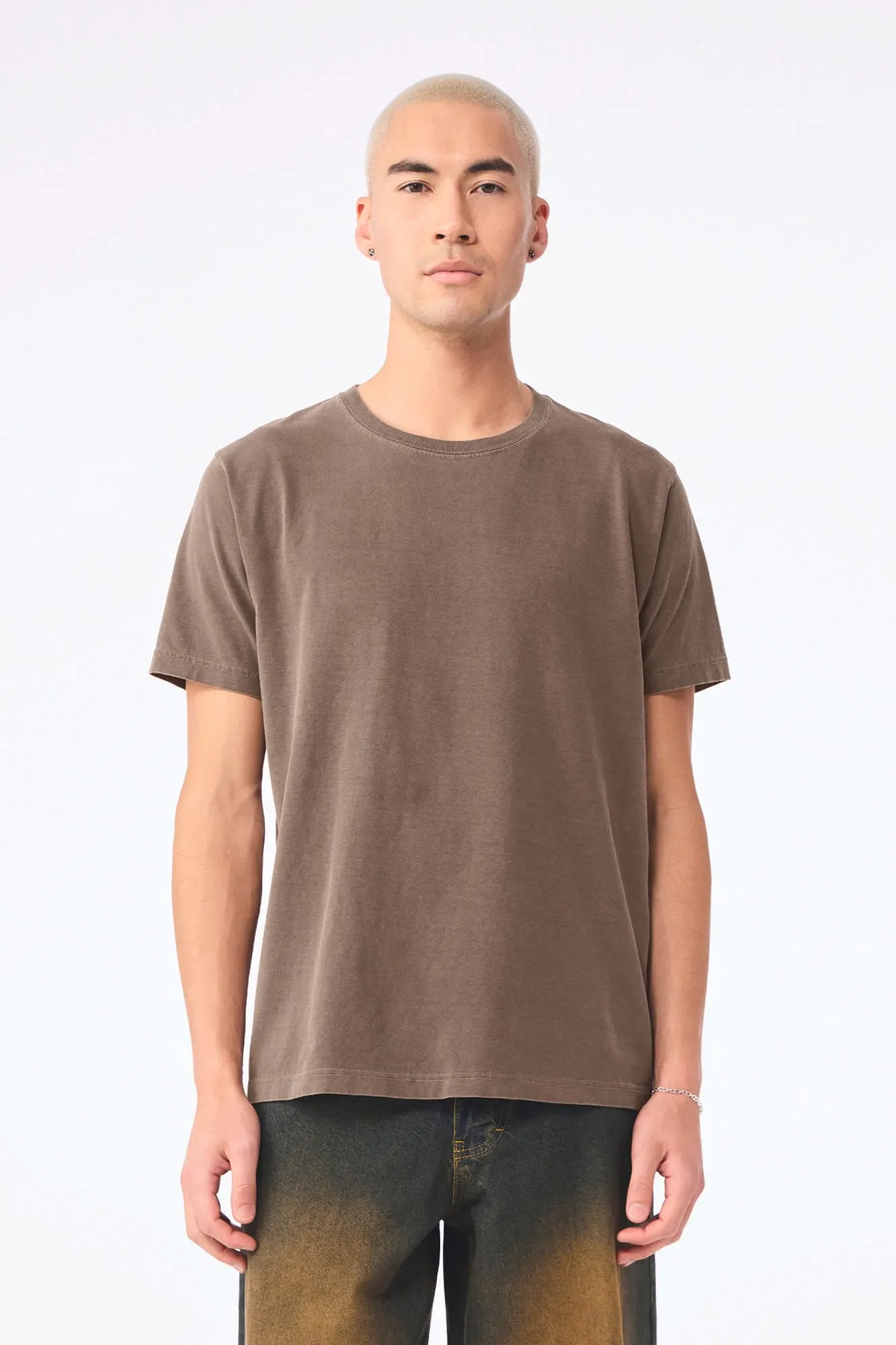 Camiseta de efecto lavado gruesa unisex