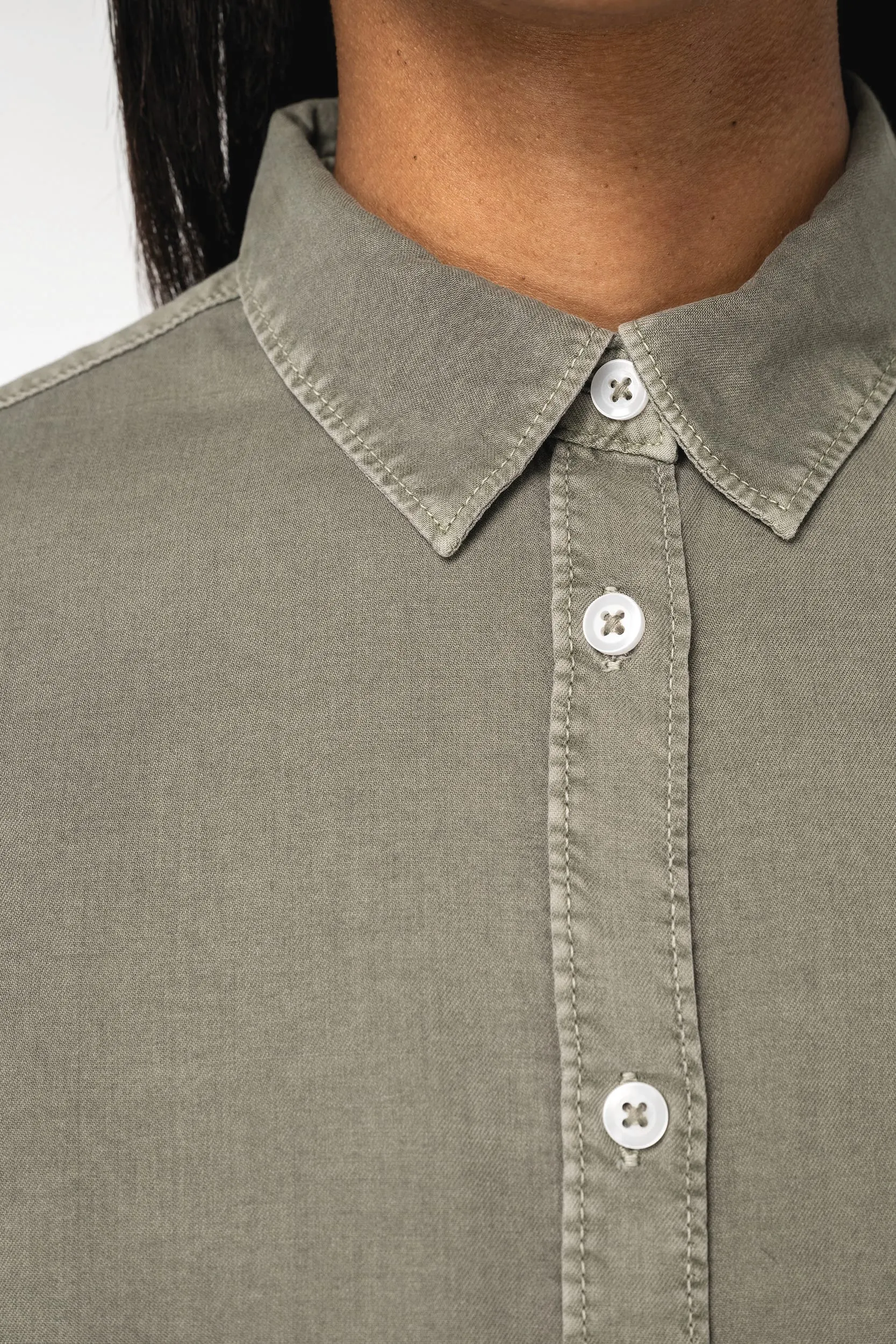 Camisa ecorresponsable efecto lavado mujer
