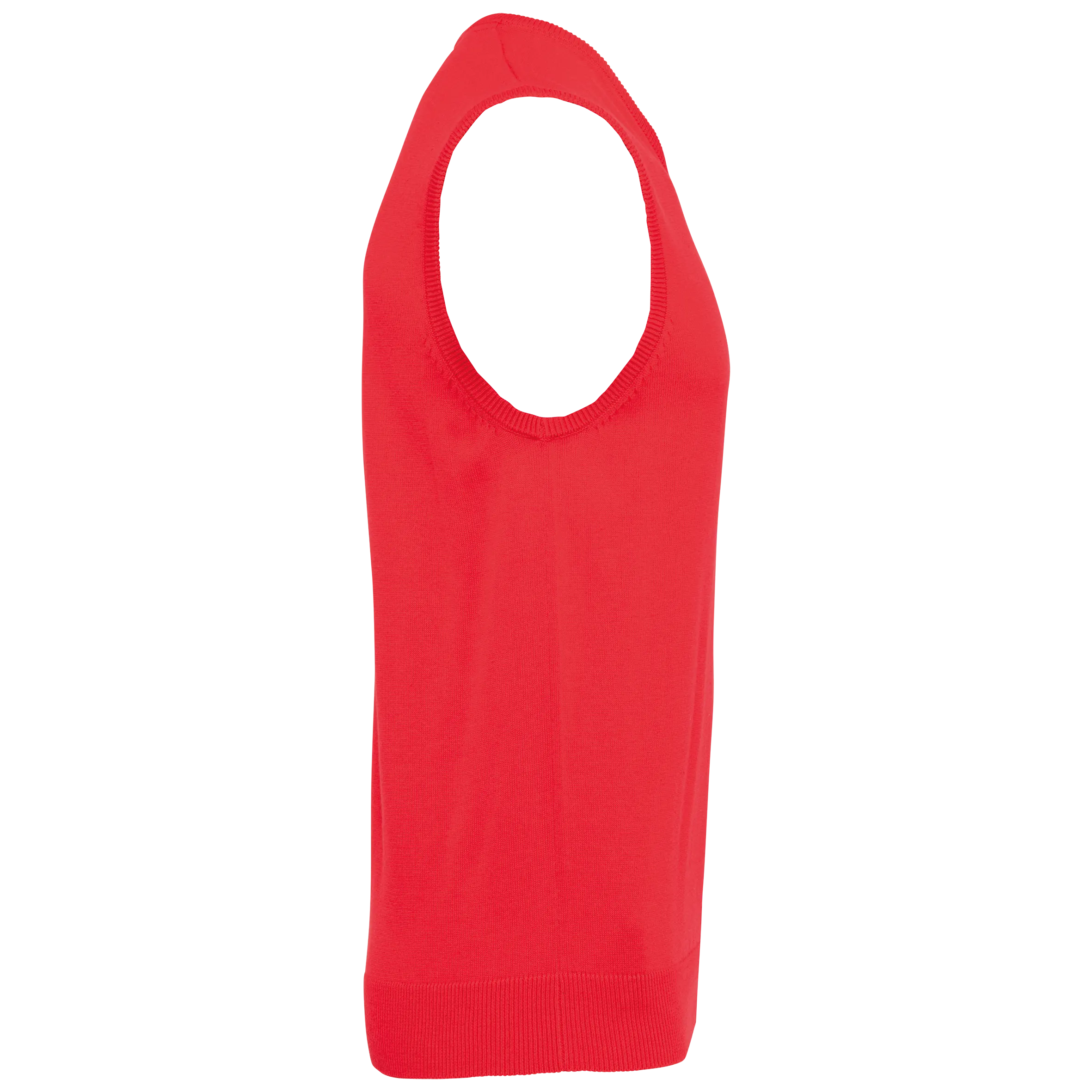 Jersey cuello de pico sin mangas