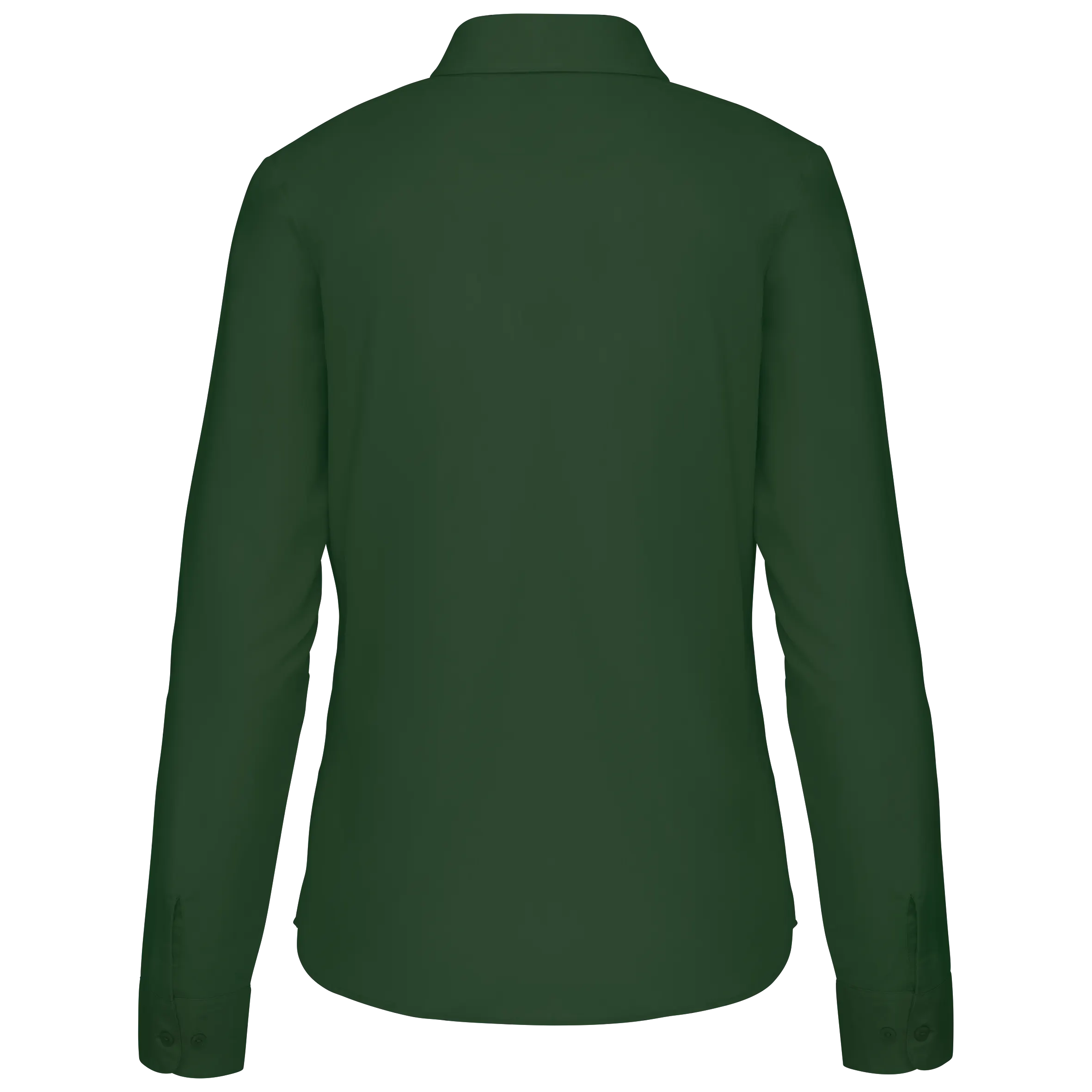 Camisa popelina de polialgodón manga larga mujer