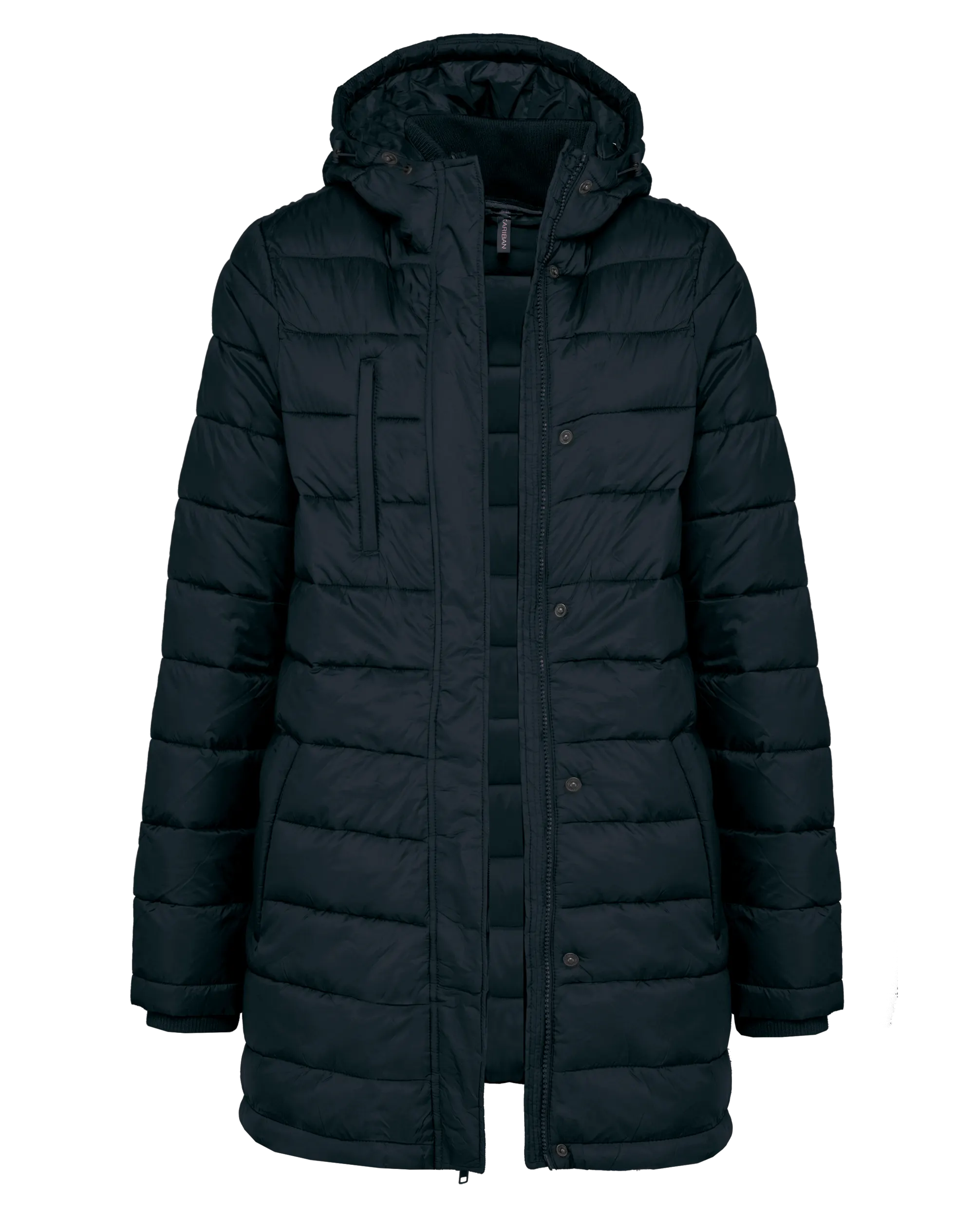 Parka ligera acolchada con capucha para mujer