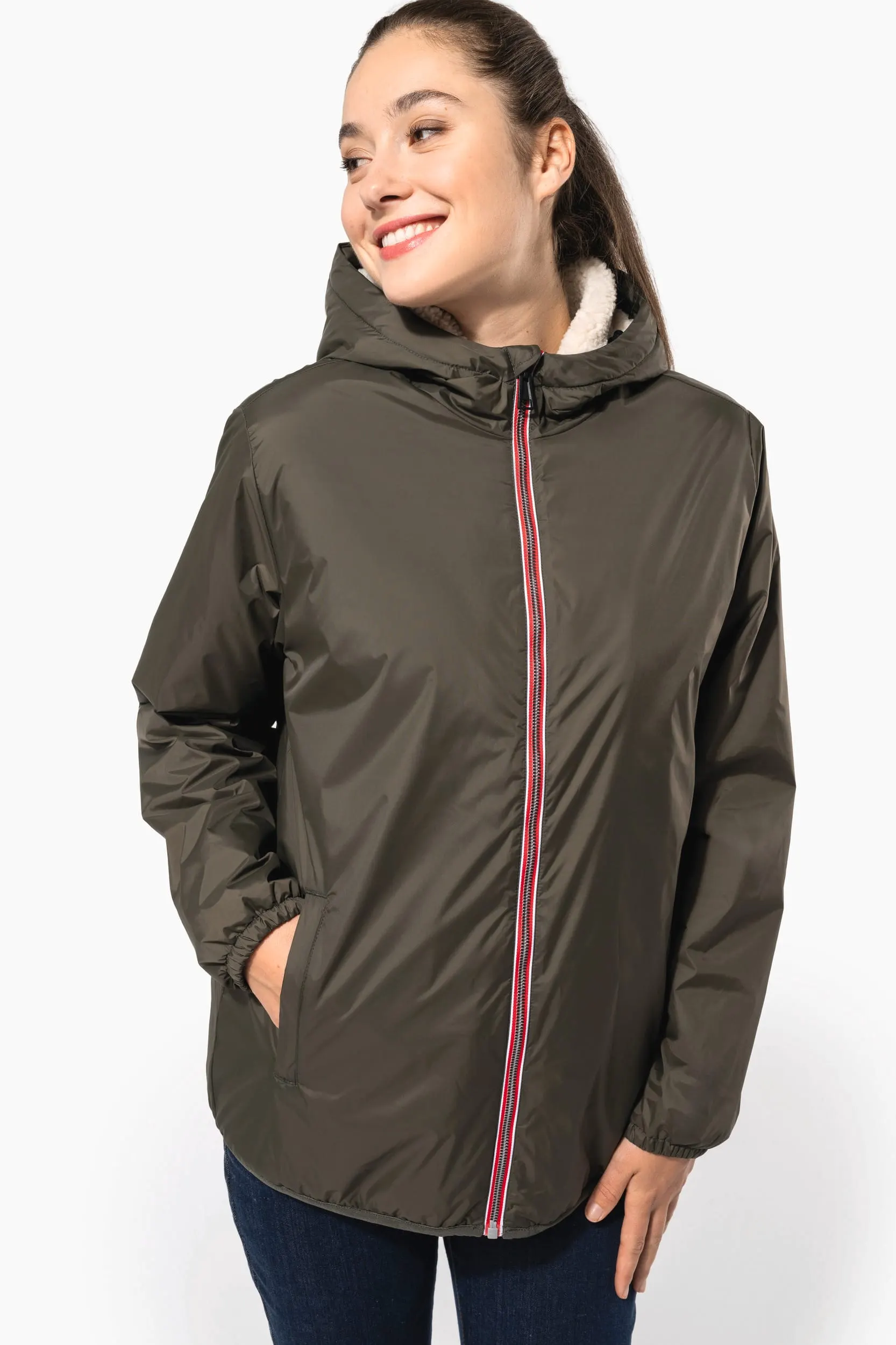 Chaqueta con forro de sherpa unisex