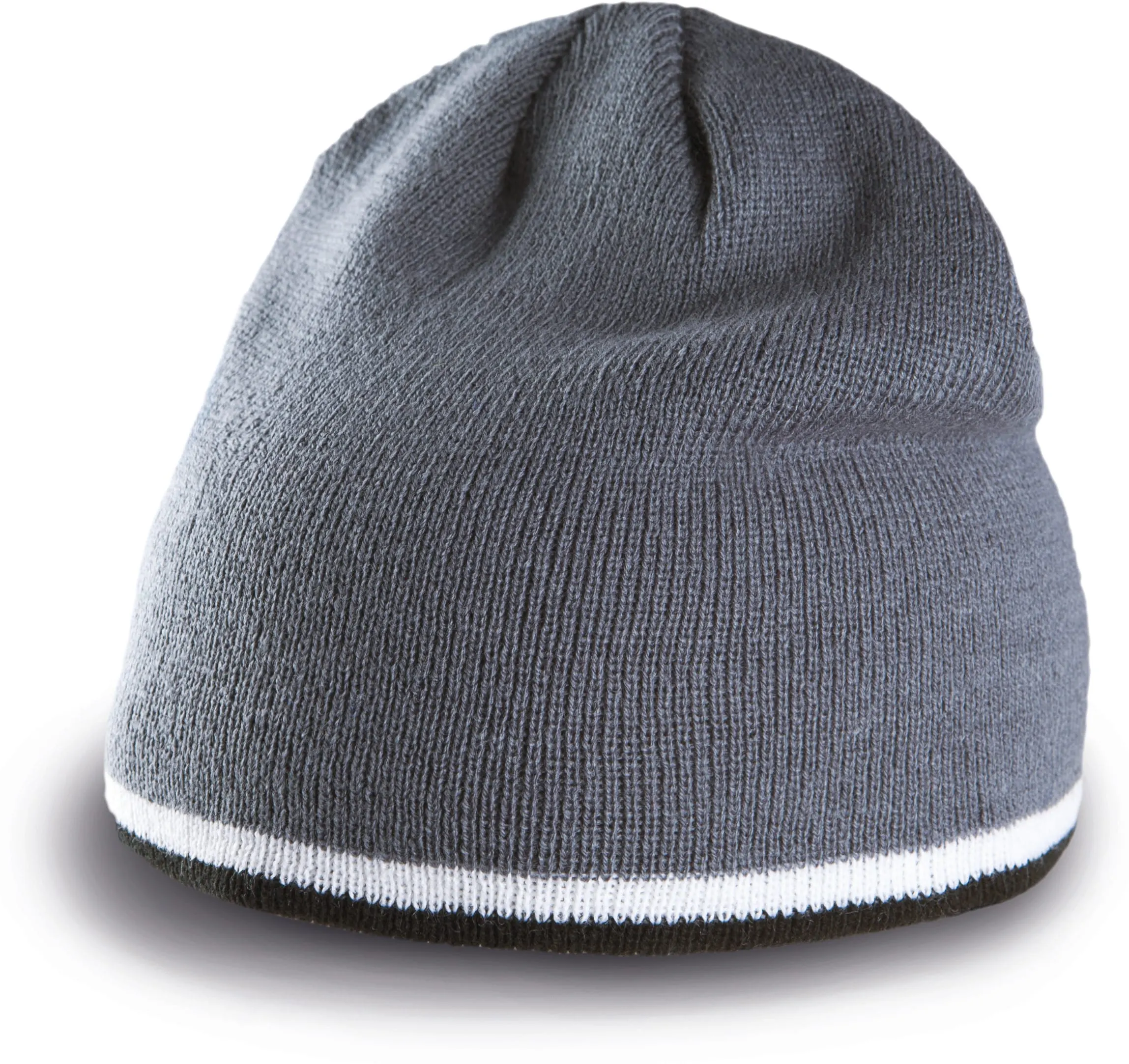 Gorro con tira bicolor contrastada