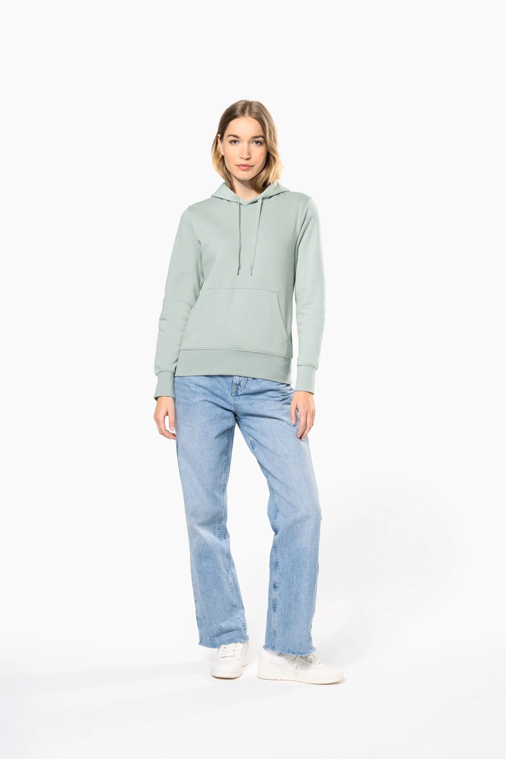 Sudadera capucha ecorresponsable mujer