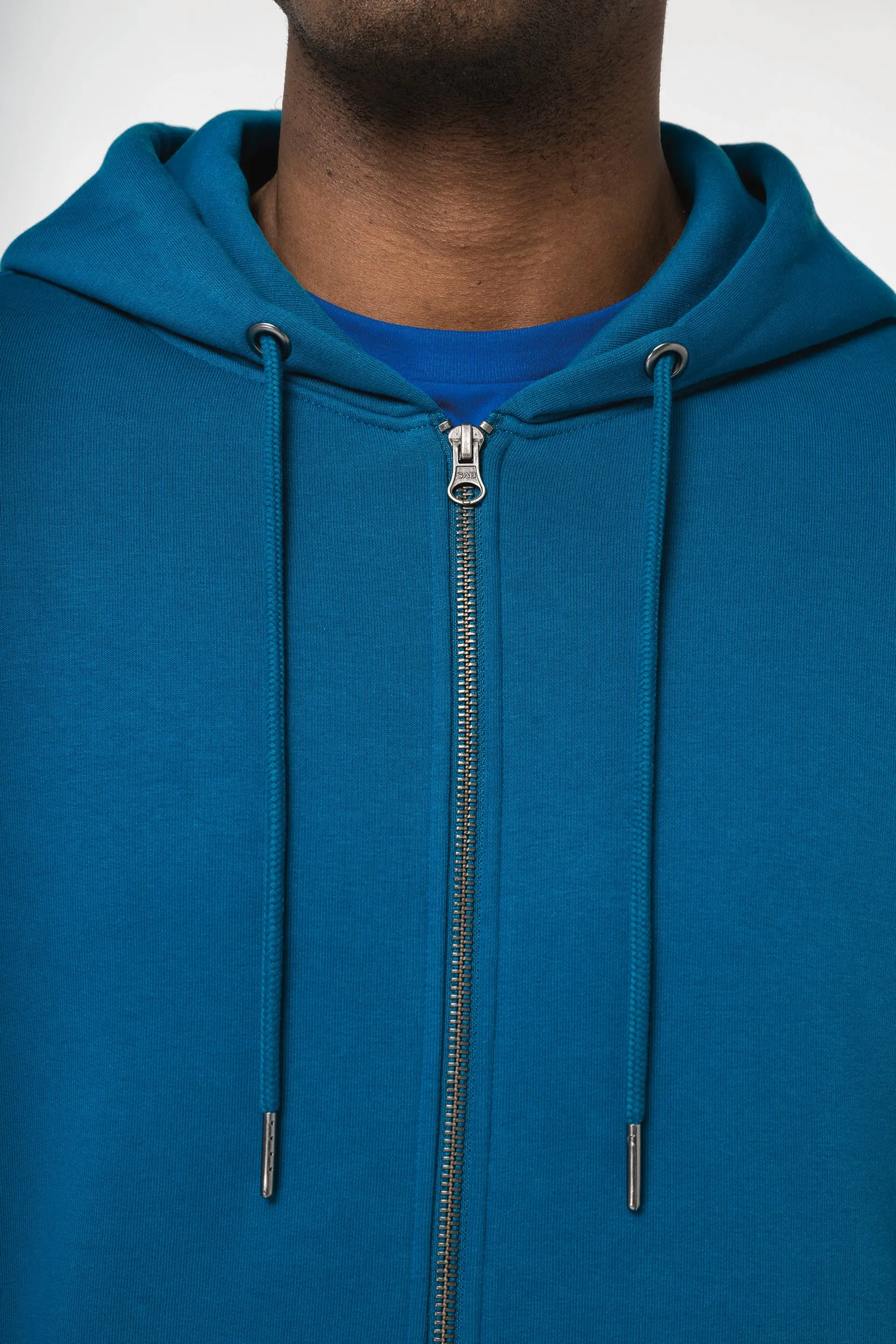 Sudadera ecorresponsable con cremallera y capucha unisex