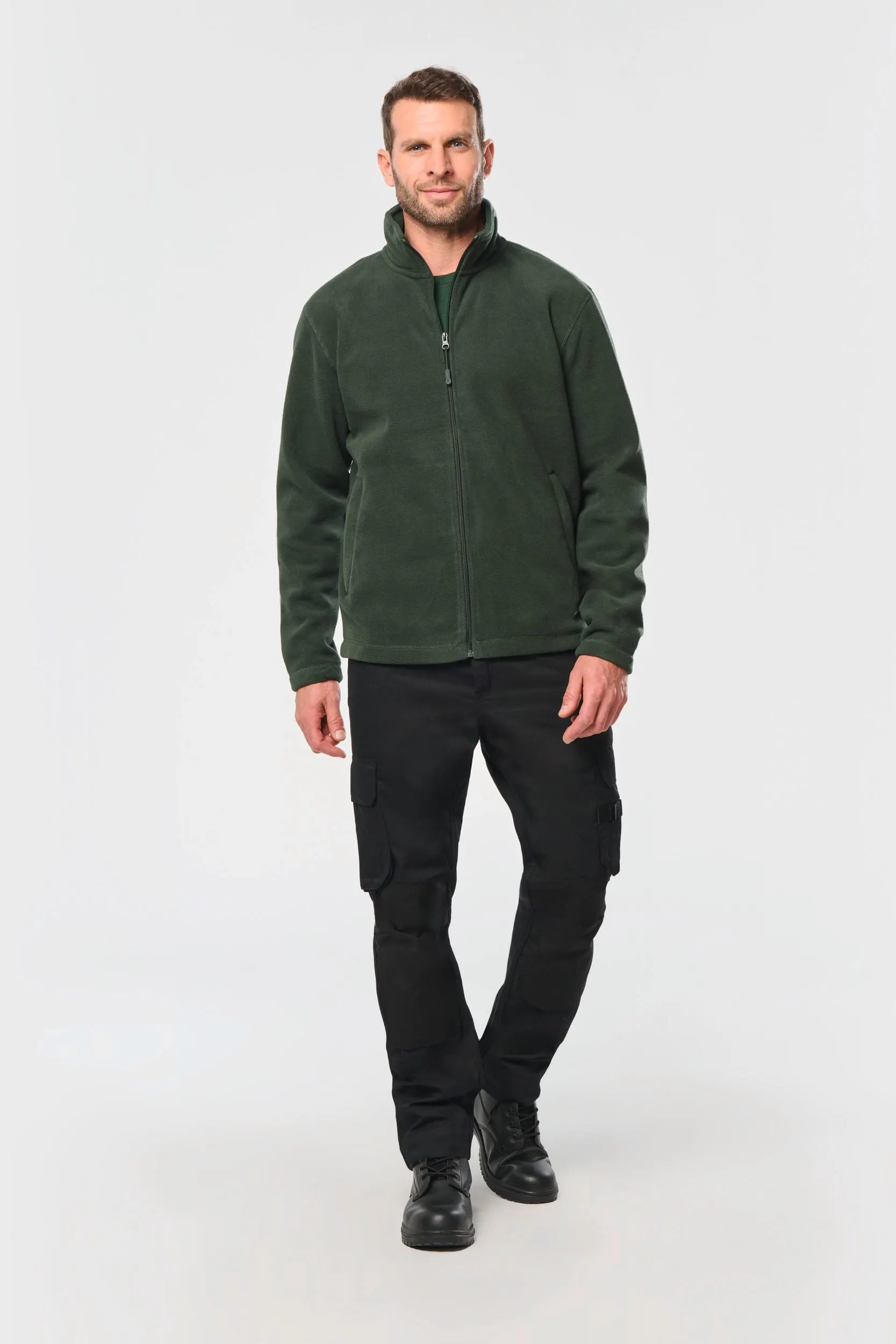 Chaqueta micropolar con cremallera hombre