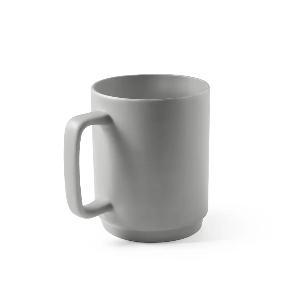 MIGHTY. Taza de cerámica con cuerpo cilíndrico 330 mL