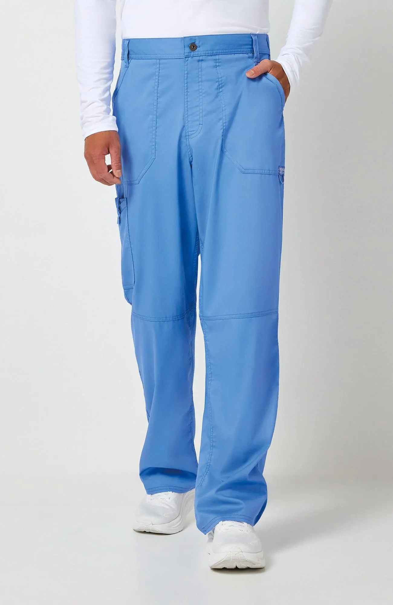 Pantalones tipo cargo con bragueta hombre