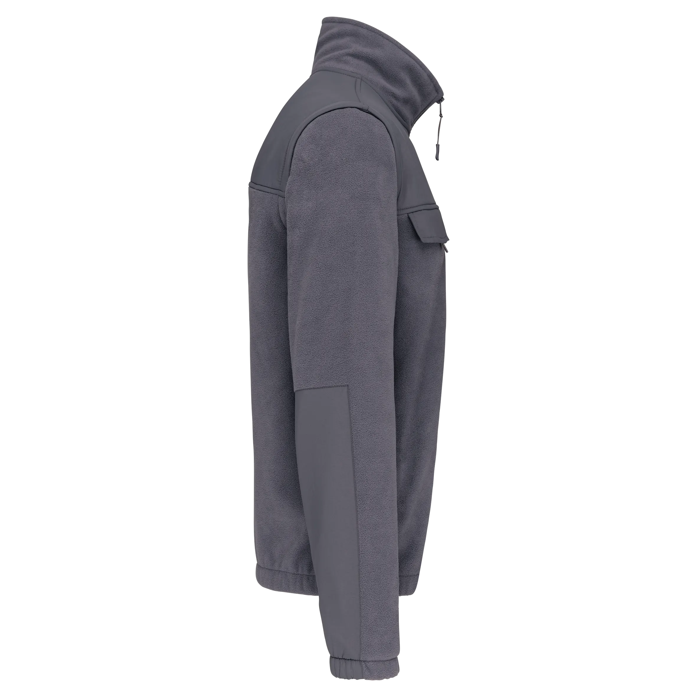 Chaqueta polar con mangas amovibles hombre
