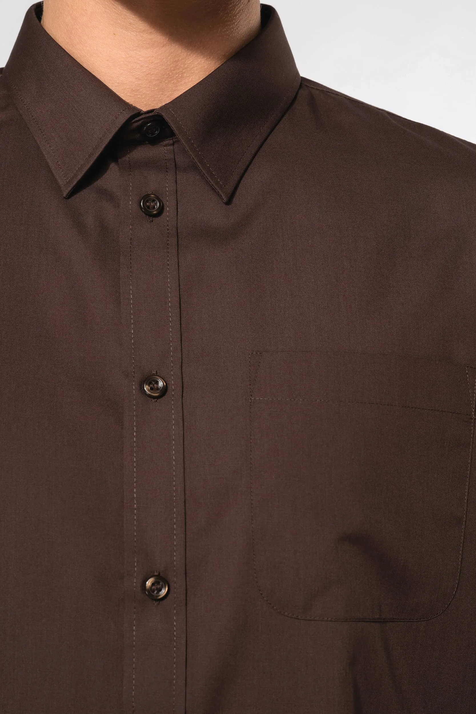 Camisa popelina de polialgodón de fácil cuidado hombre