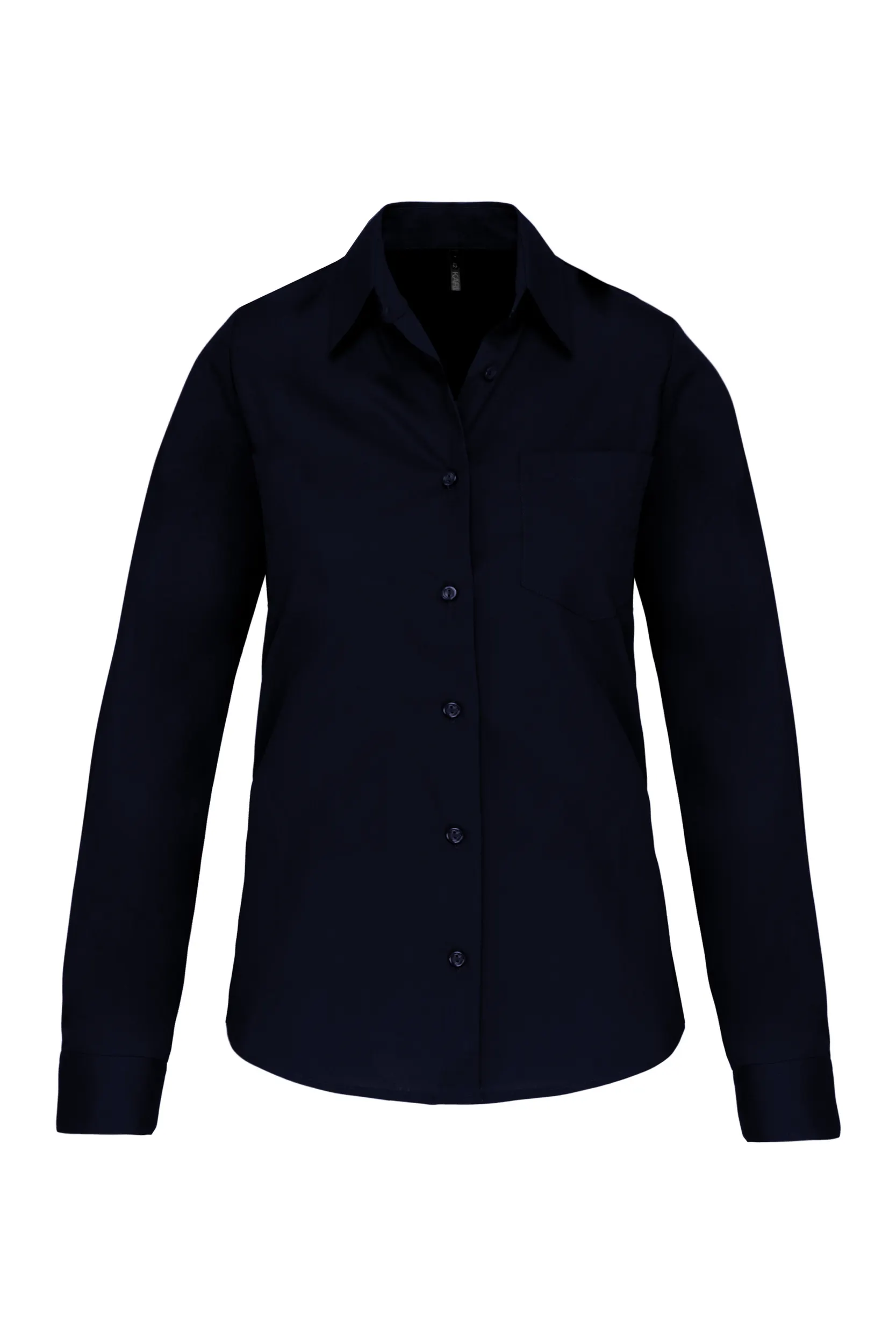 Camisa popelina manga larga mujer
