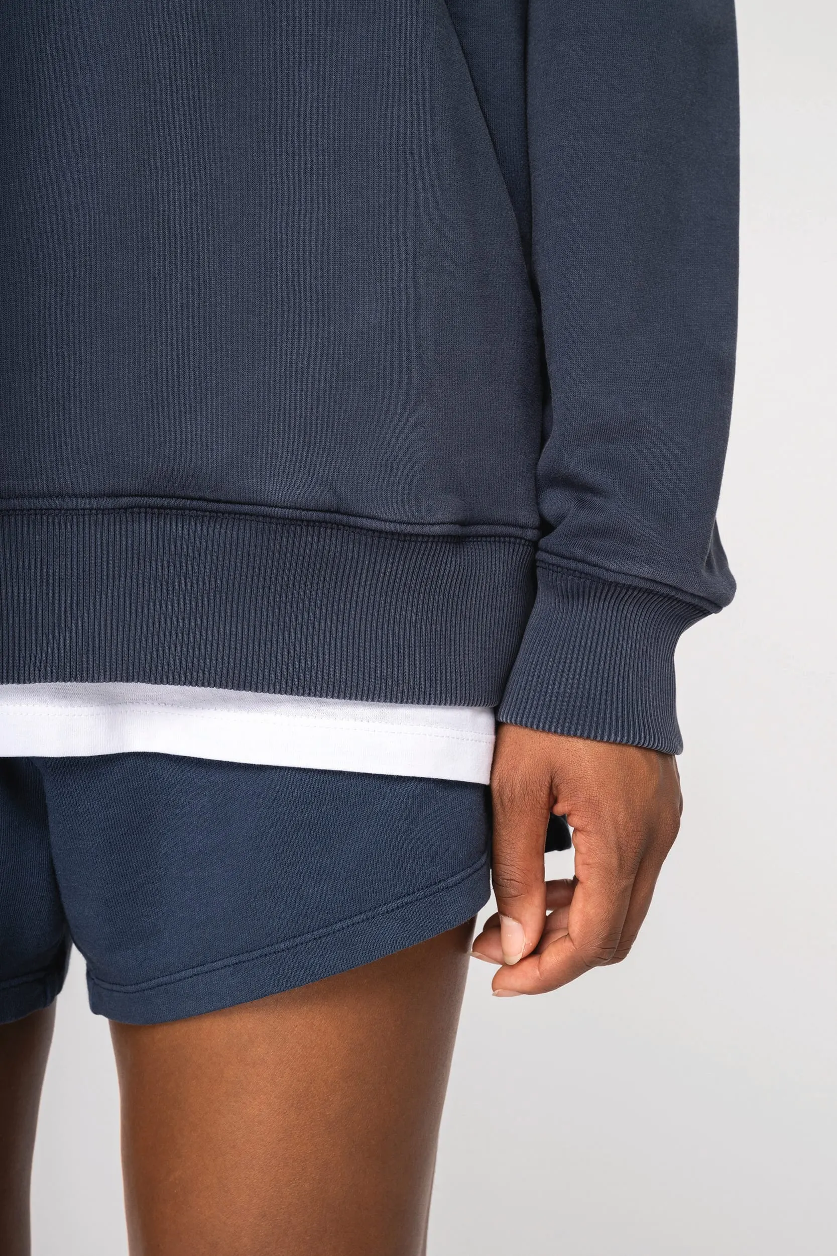 Sudadera ecorresponsable con capucha efecto lavado oversize unisex