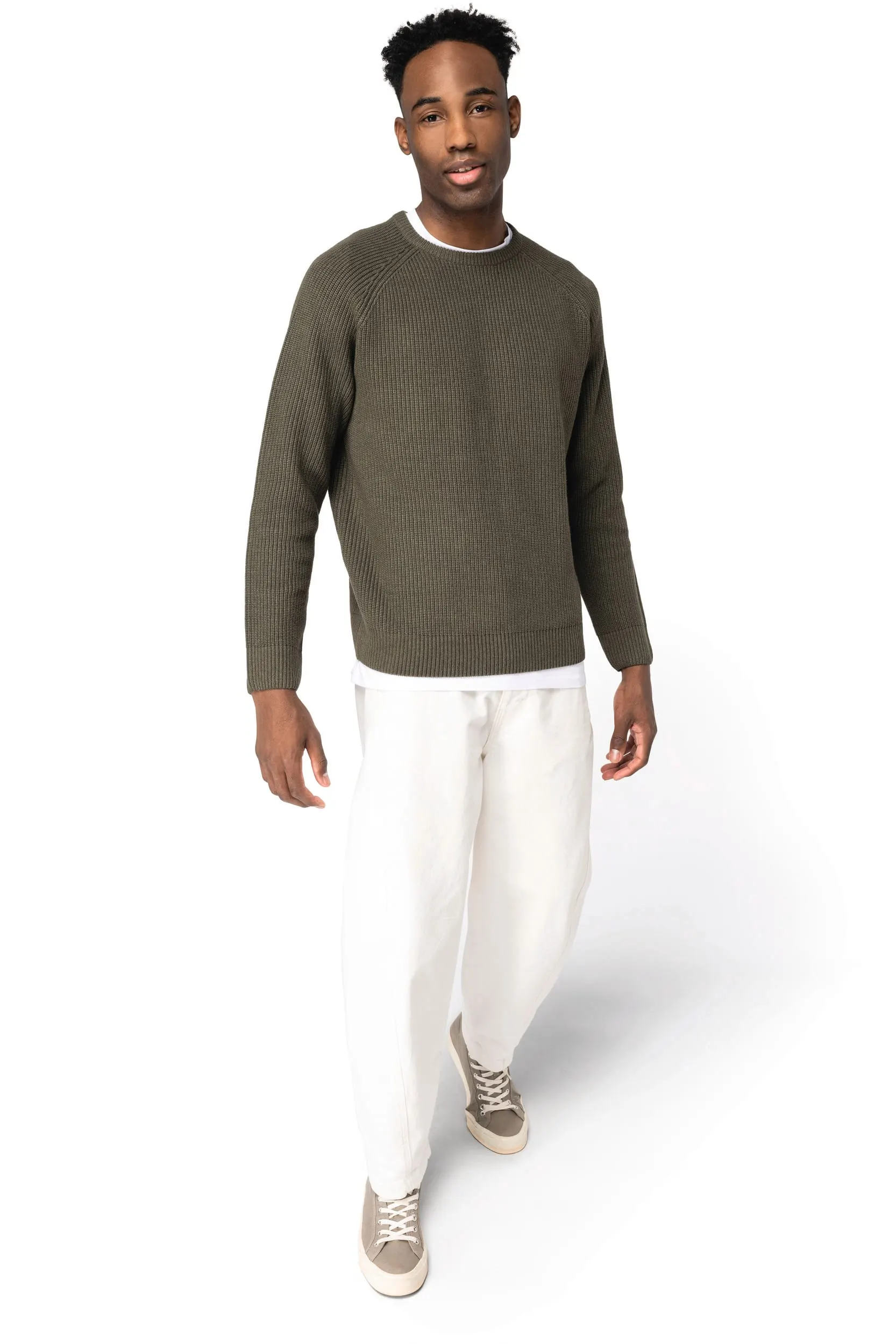 Jersey ecorresponsable de punto grueso hombre