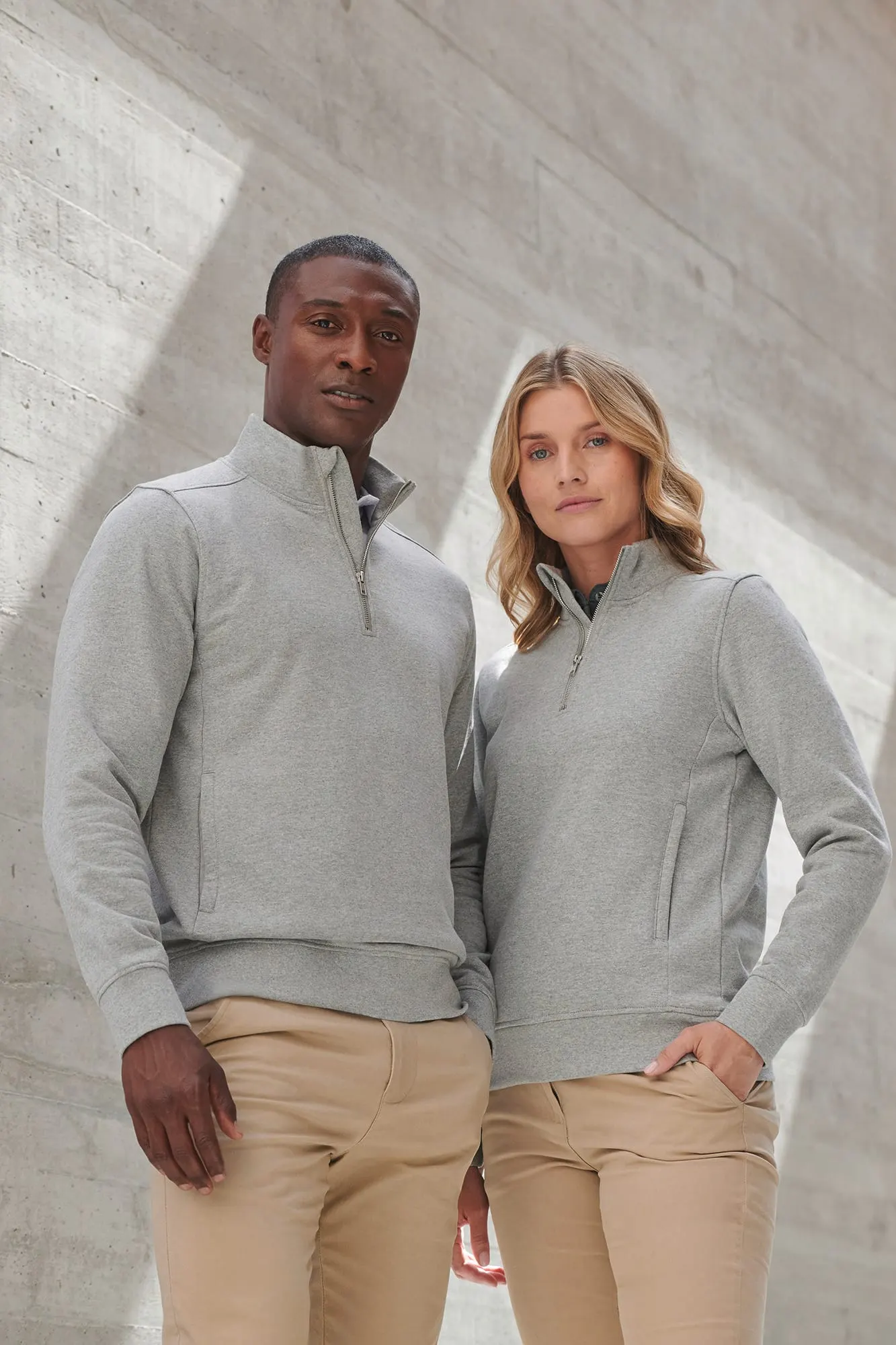 Sudadera 1/4 cremallera unisex
