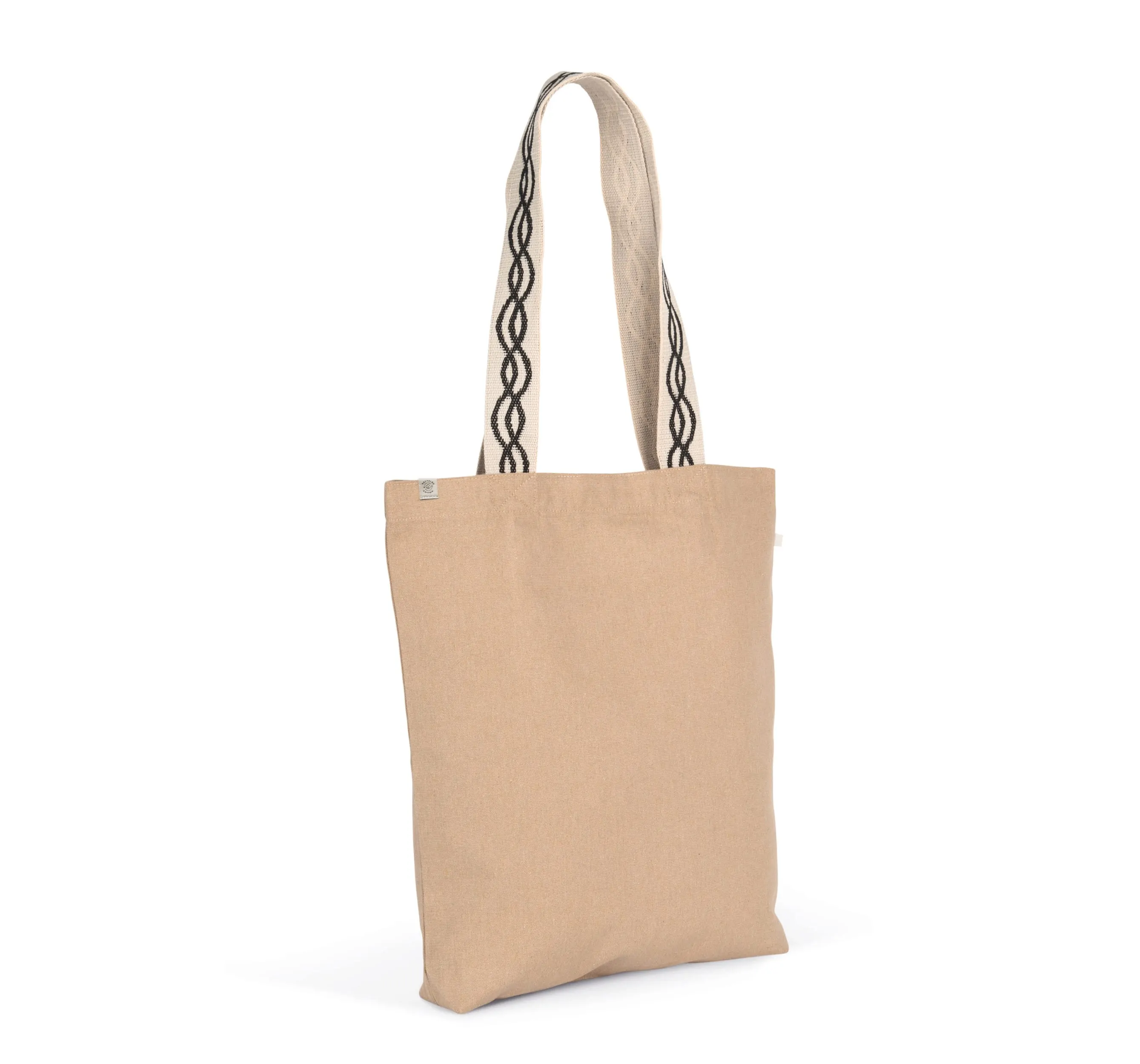 Bolsa shopper reciclada con fondo plano
