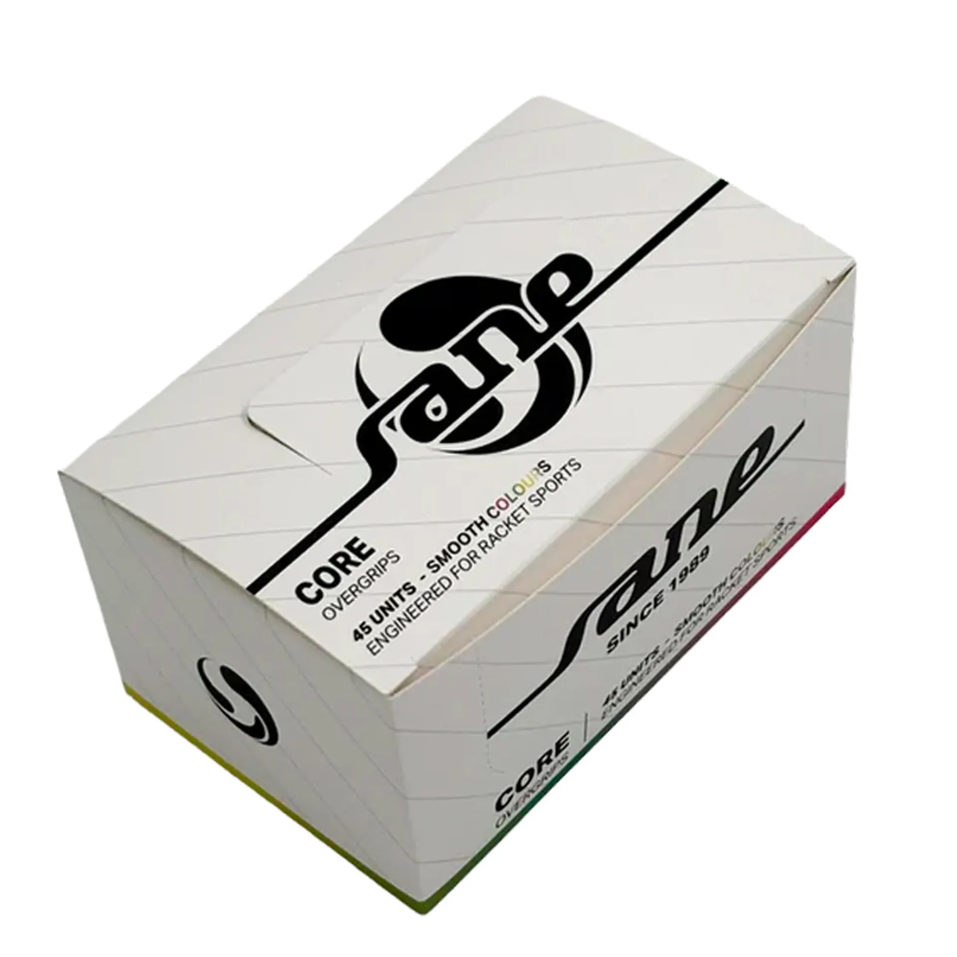 CAJA DE 45 OVERGRIPS SANE CORE LISOS MULTICOLOR