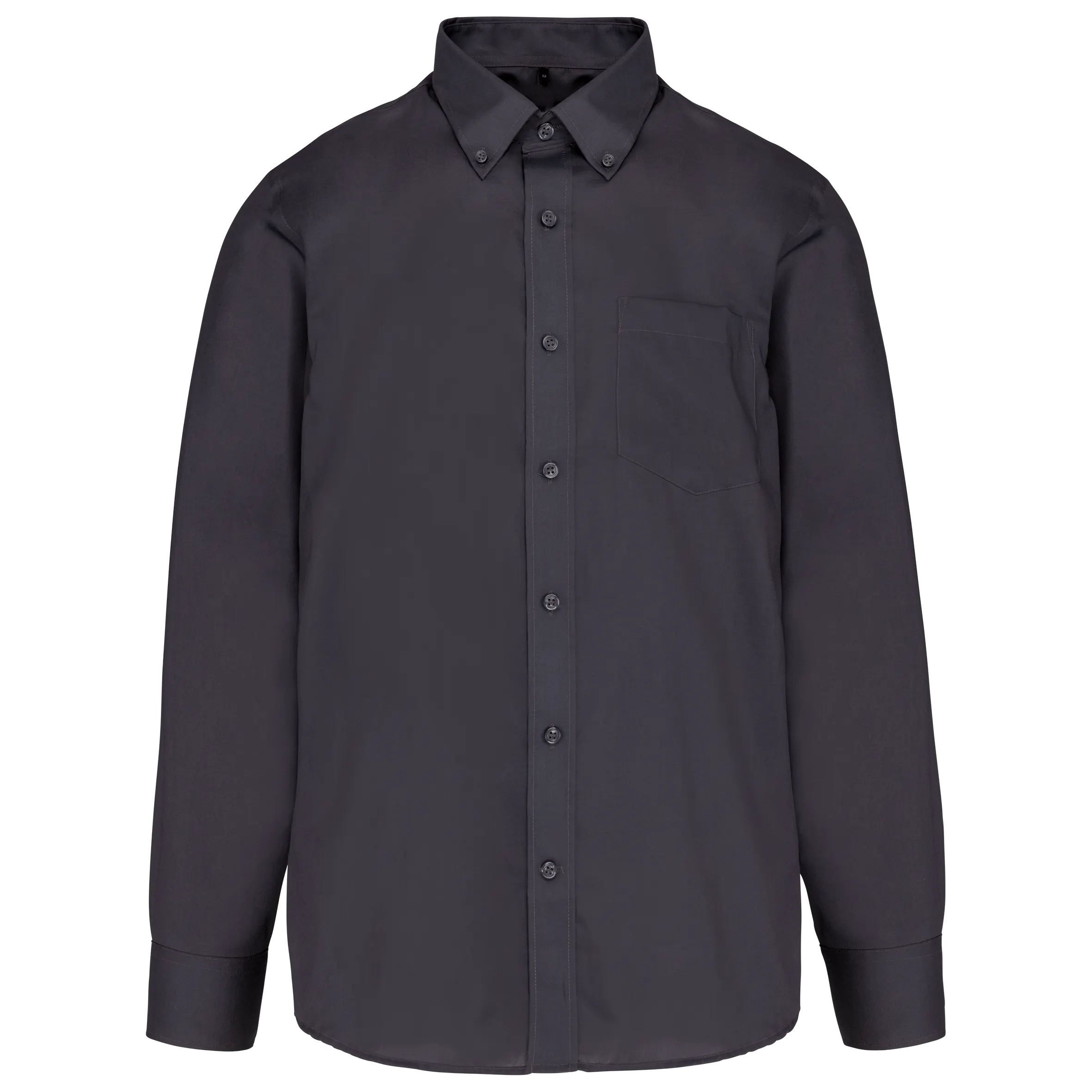Camisa no-plancha manga larga hombre