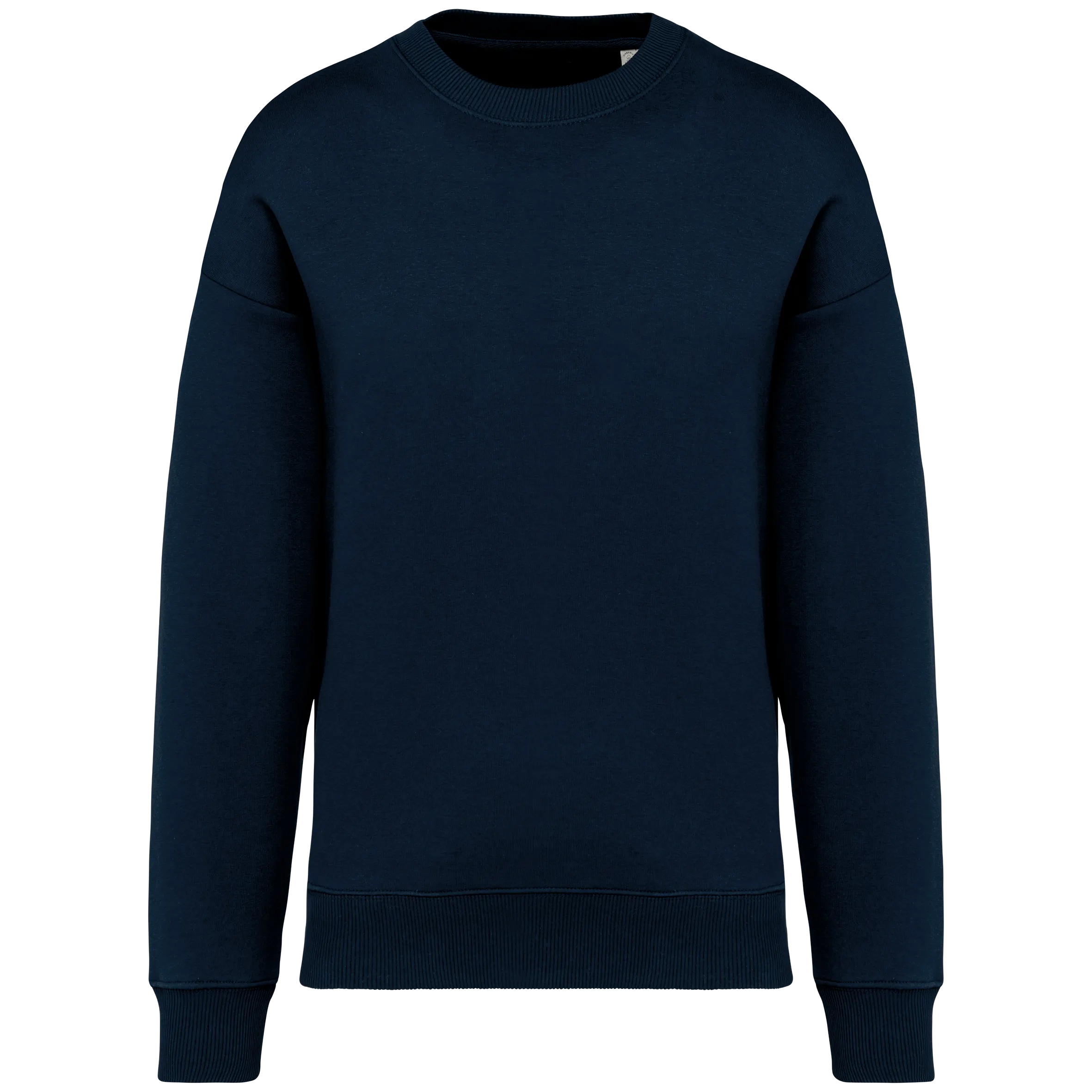 Sudadera ecorresponsable cuello redondo oversize unisex