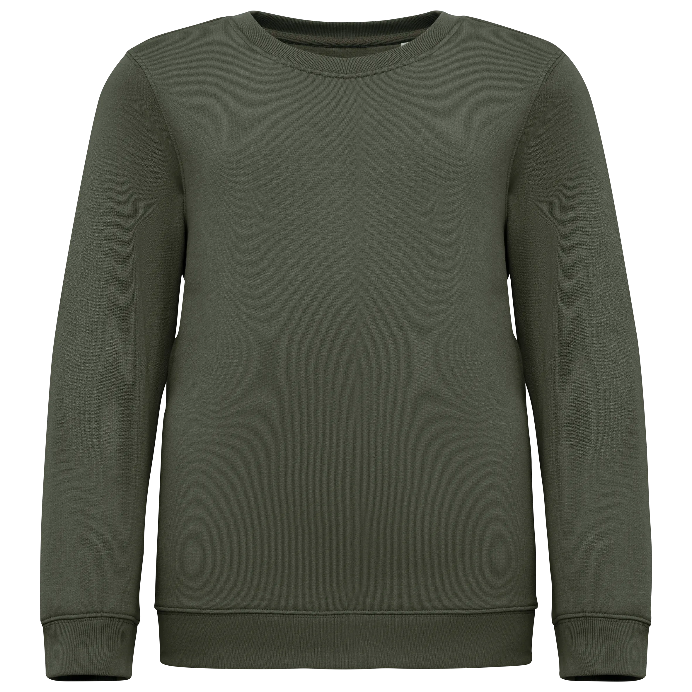 Sudadera ecorresponsable cuello redondo infantil
